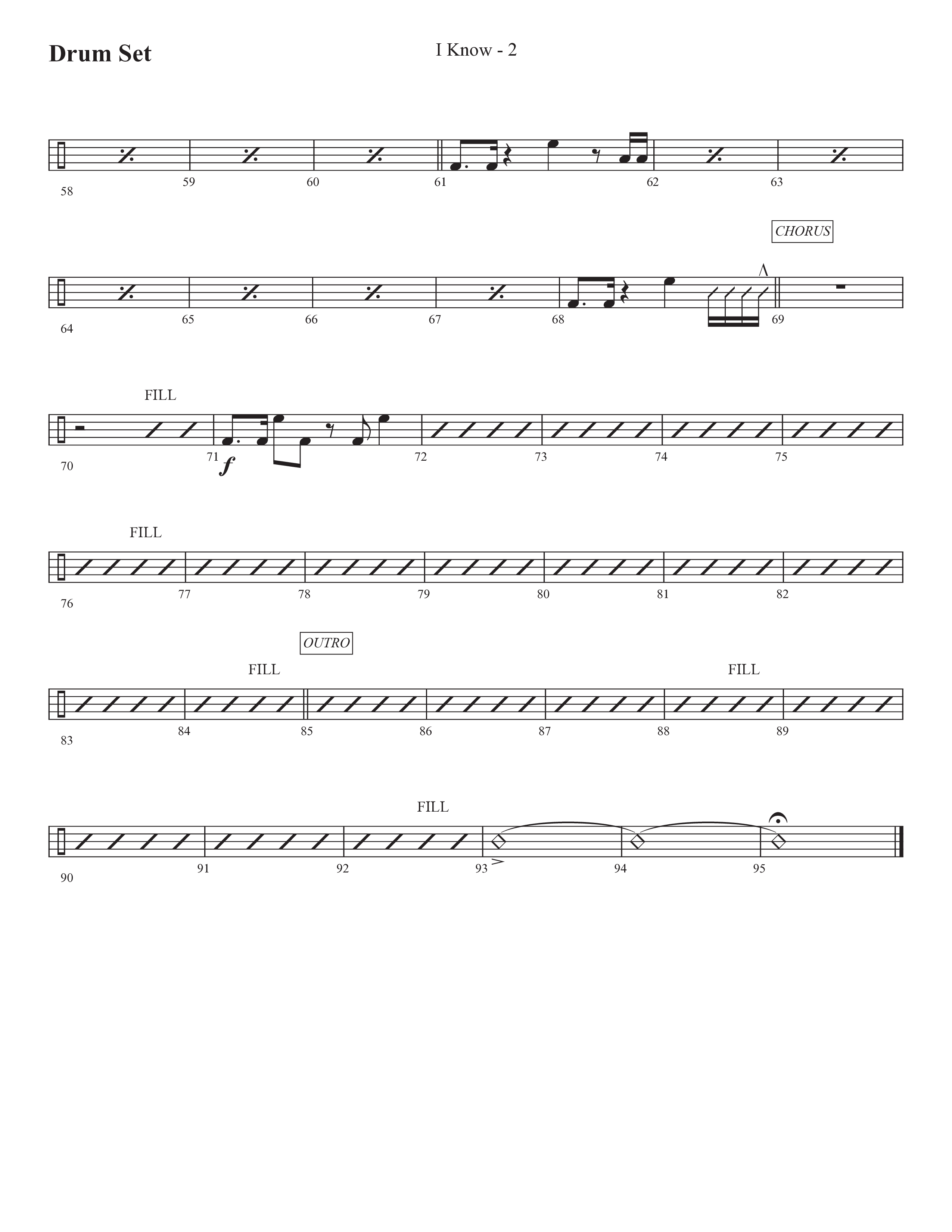 I Know (Choral Anthem SATB) Drum Set (Prestonwood Worship / Prestonwood Choir / Arr. Jonathan Walker)