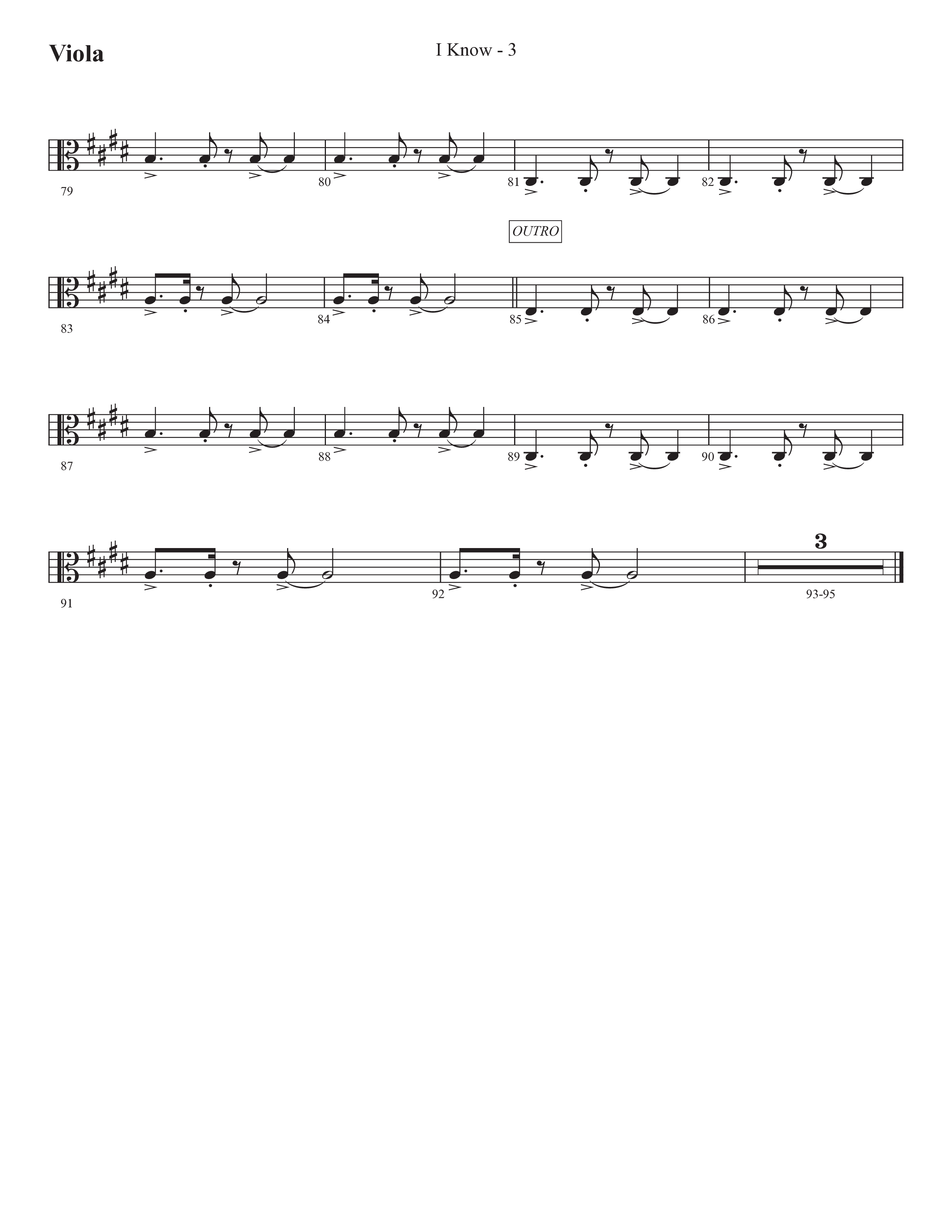 I Know (Choral Anthem SATB) Viola (Prestonwood Worship / Prestonwood Choir / Arr. Jonathan Walker)
