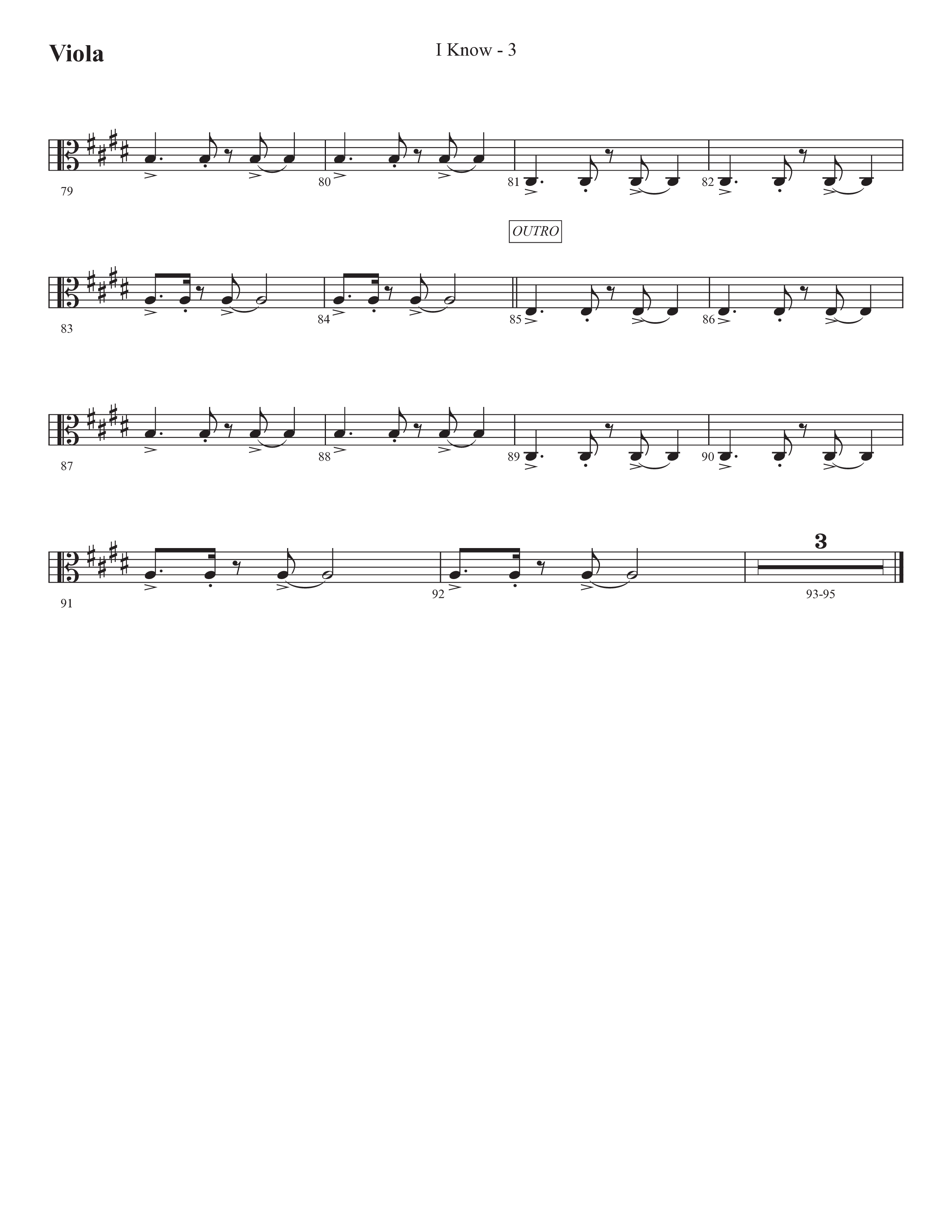 I Know (Choral Anthem SATB) Viola (Prestonwood Worship / Prestonwood Choir / Arr. Jonathan Walker)