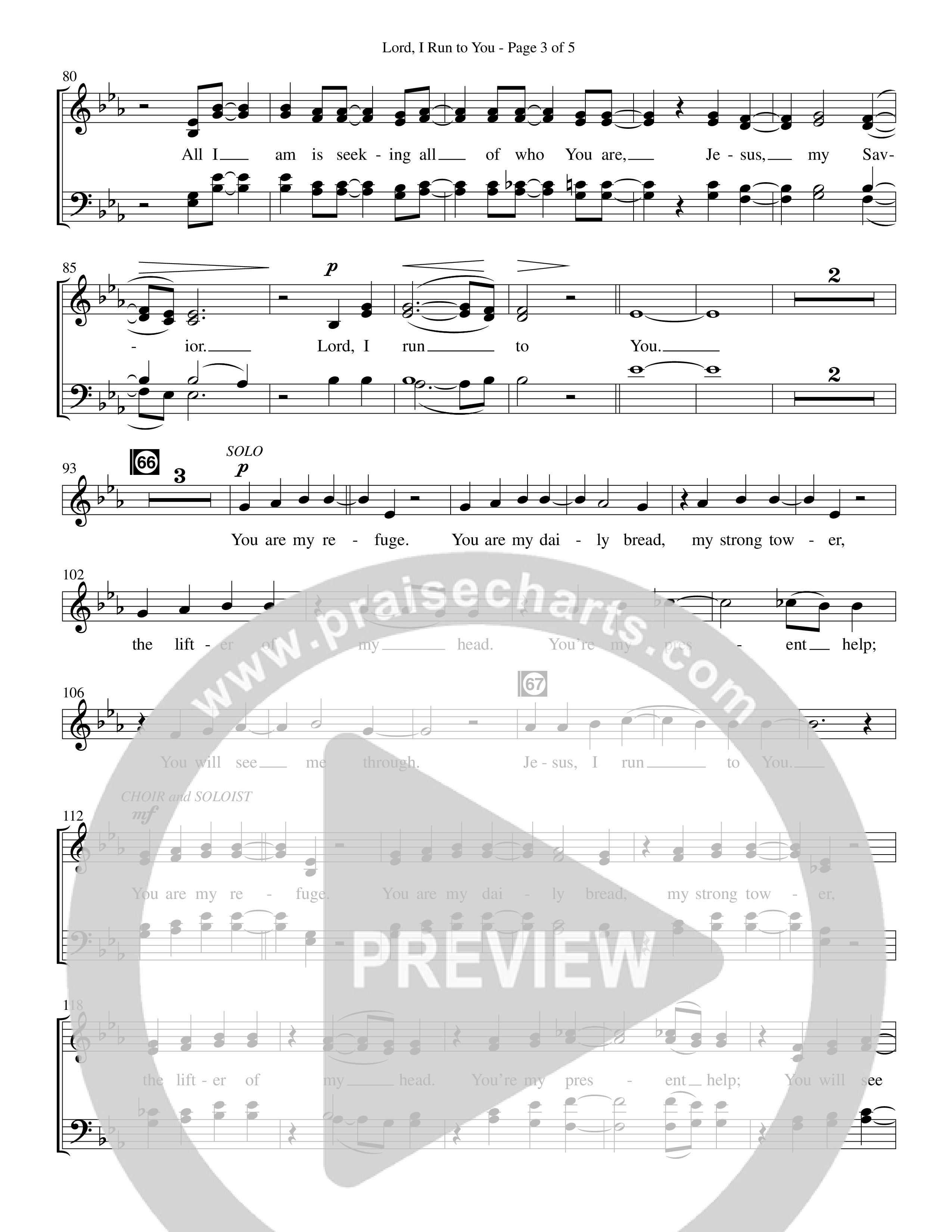 Lord I Run To You (Choral Anthem SATB) Choir Sheet CH (Prestonwood Worship / Prestonwood Choir / Arr. Michael Neale / Arr. Carson Wagner)