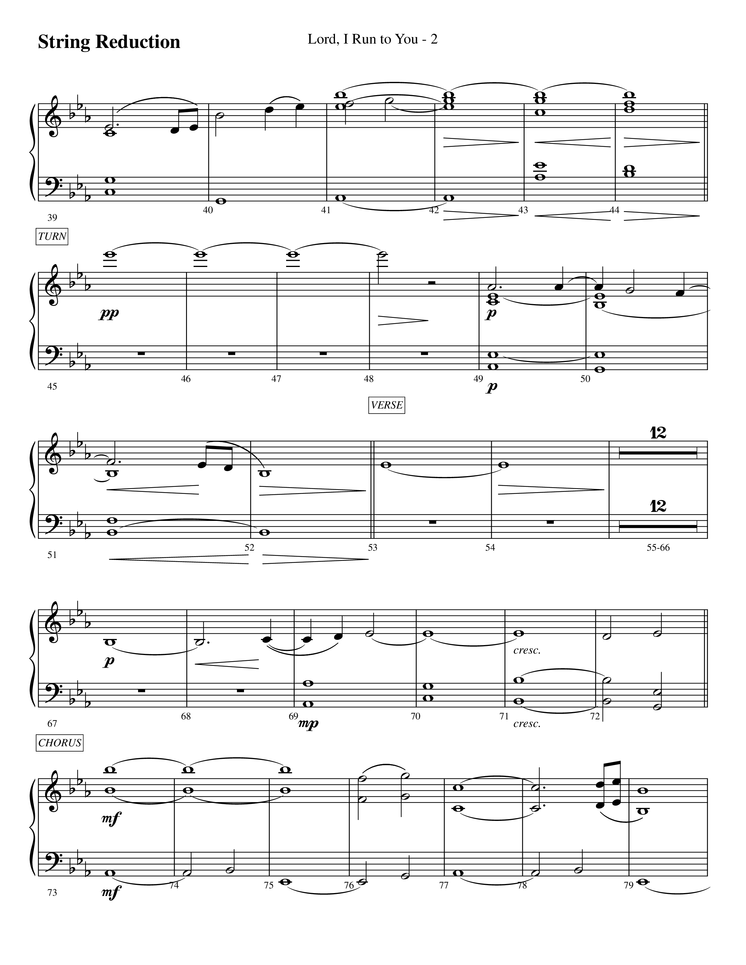 Lord I Run To You (Choral Anthem SATB) String Reduction (Prestonwood Worship / Prestonwood Choir / Arr. Michael Neale / Arr. Carson Wagner)