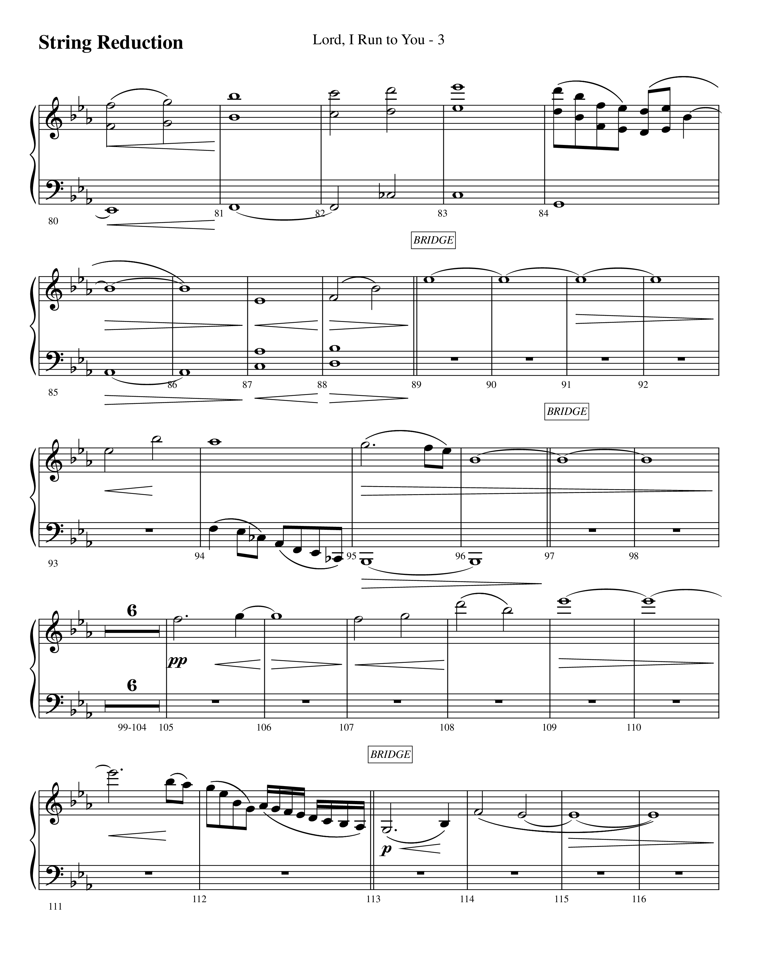 Lord I Run To You (Choral Anthem SATB) String Reduction (Prestonwood Worship / Prestonwood Choir / Arr. Michael Neale / Arr. Carson Wagner)