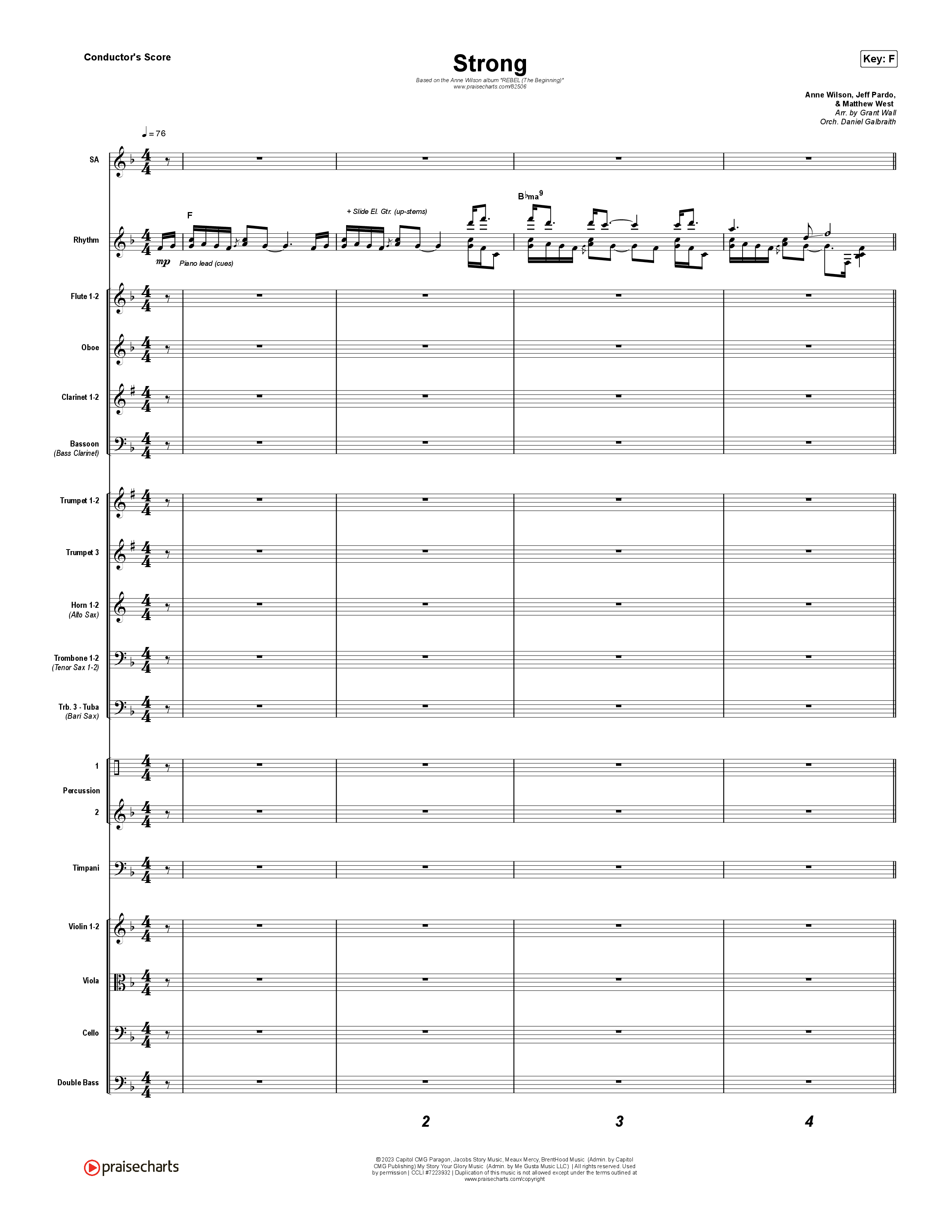 Strong Conductor's Score (Anne Wilson)