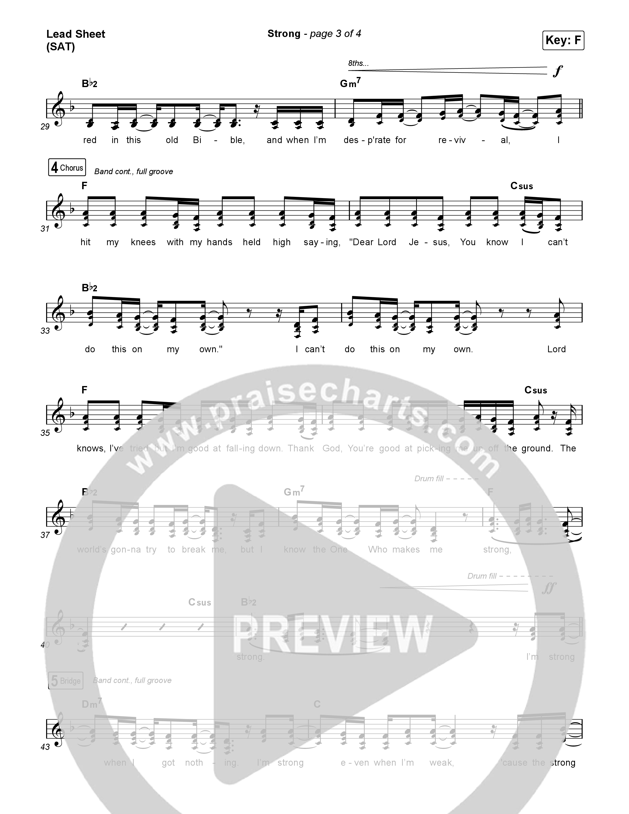 Strong Lead Sheet (SAT) (Anne Wilson)