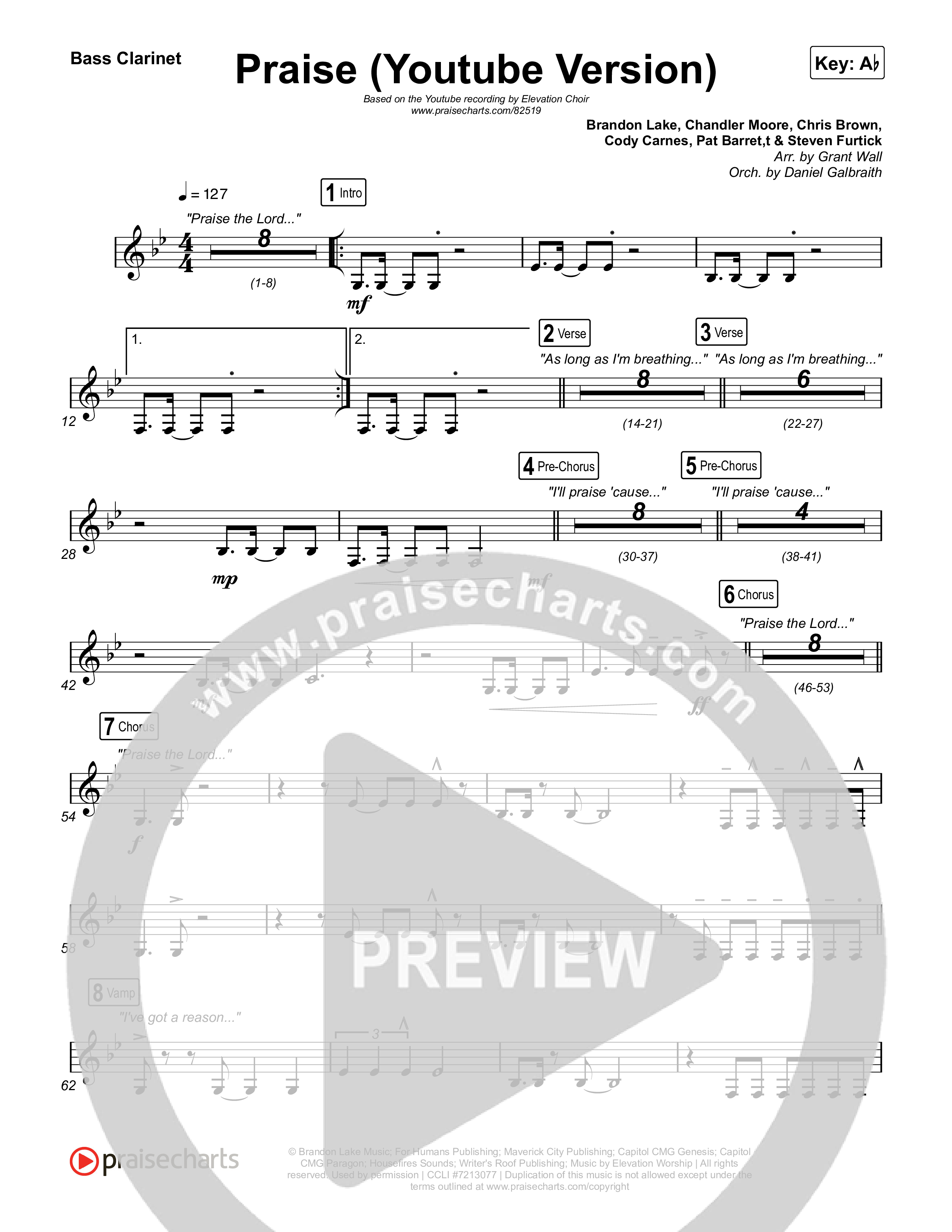 Praise Clarinet 1,2 (Elevation Worship / Elevation Choir)