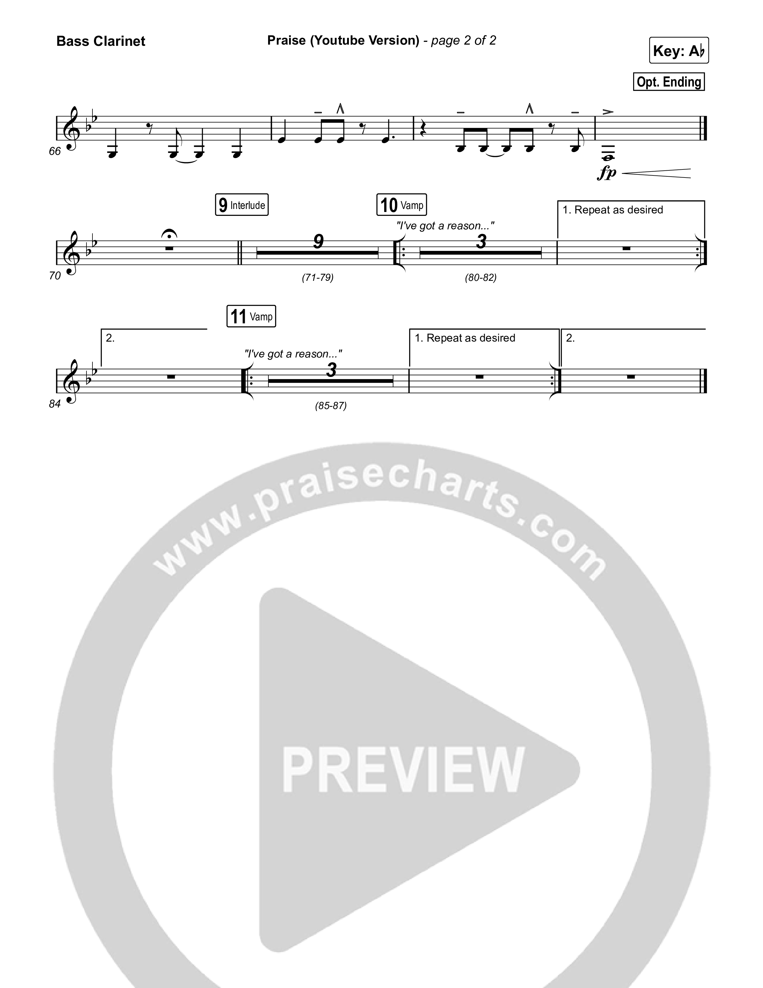 Praise Bass Clarinet (Elevation Worship / Elevation Choir)