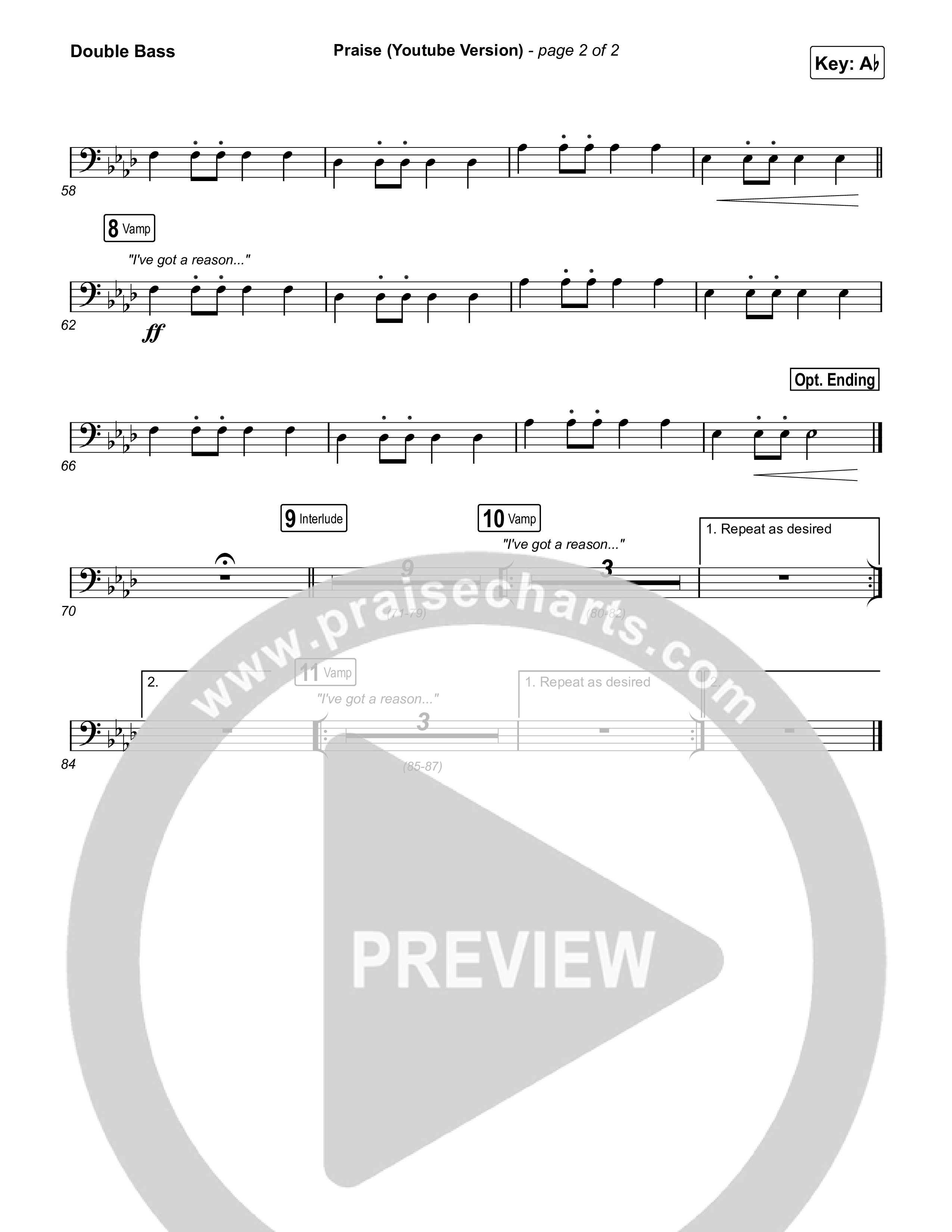 Praise String Bass (Elevation Worship / Elevation Choir)