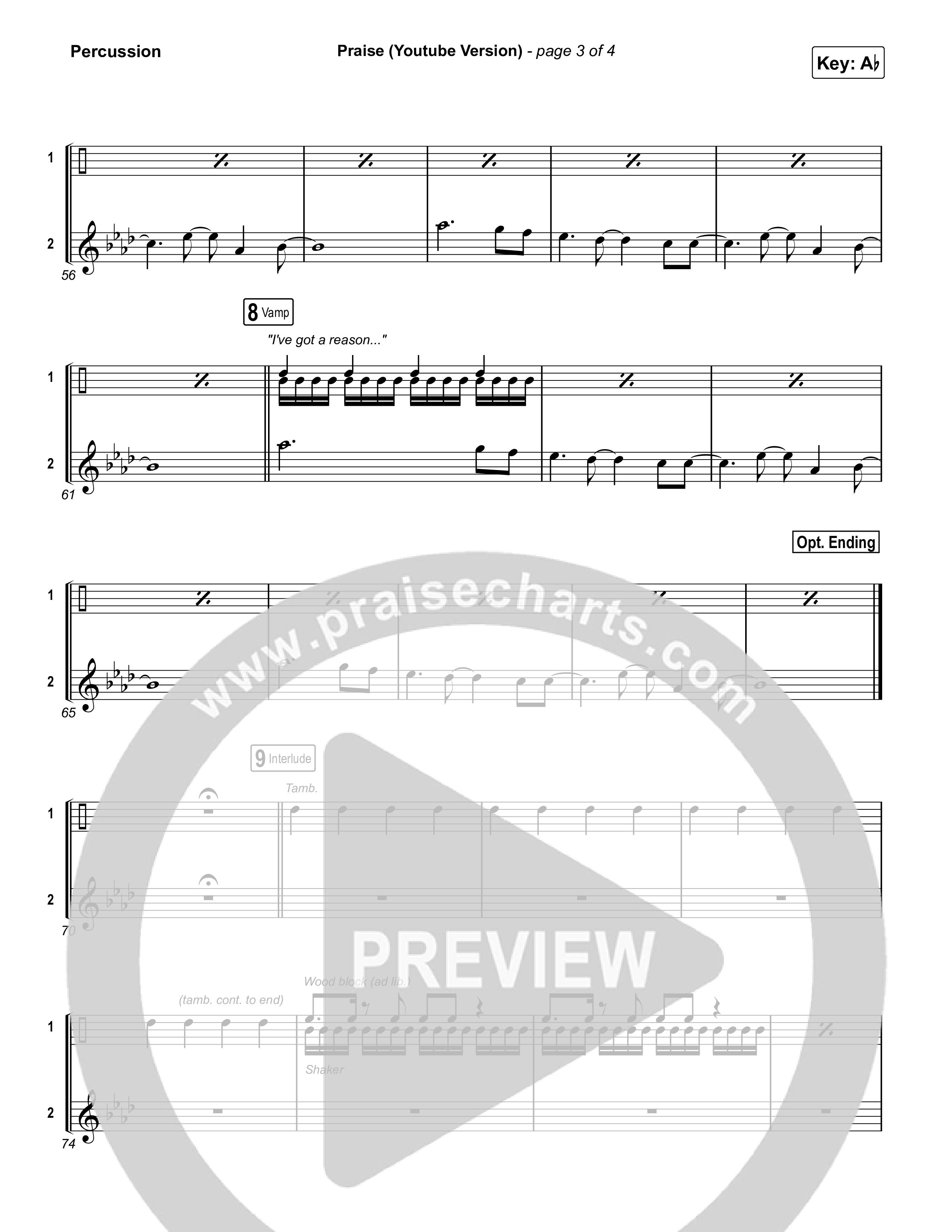 Praise Percussion (Elevation Worship / Elevation Choir)