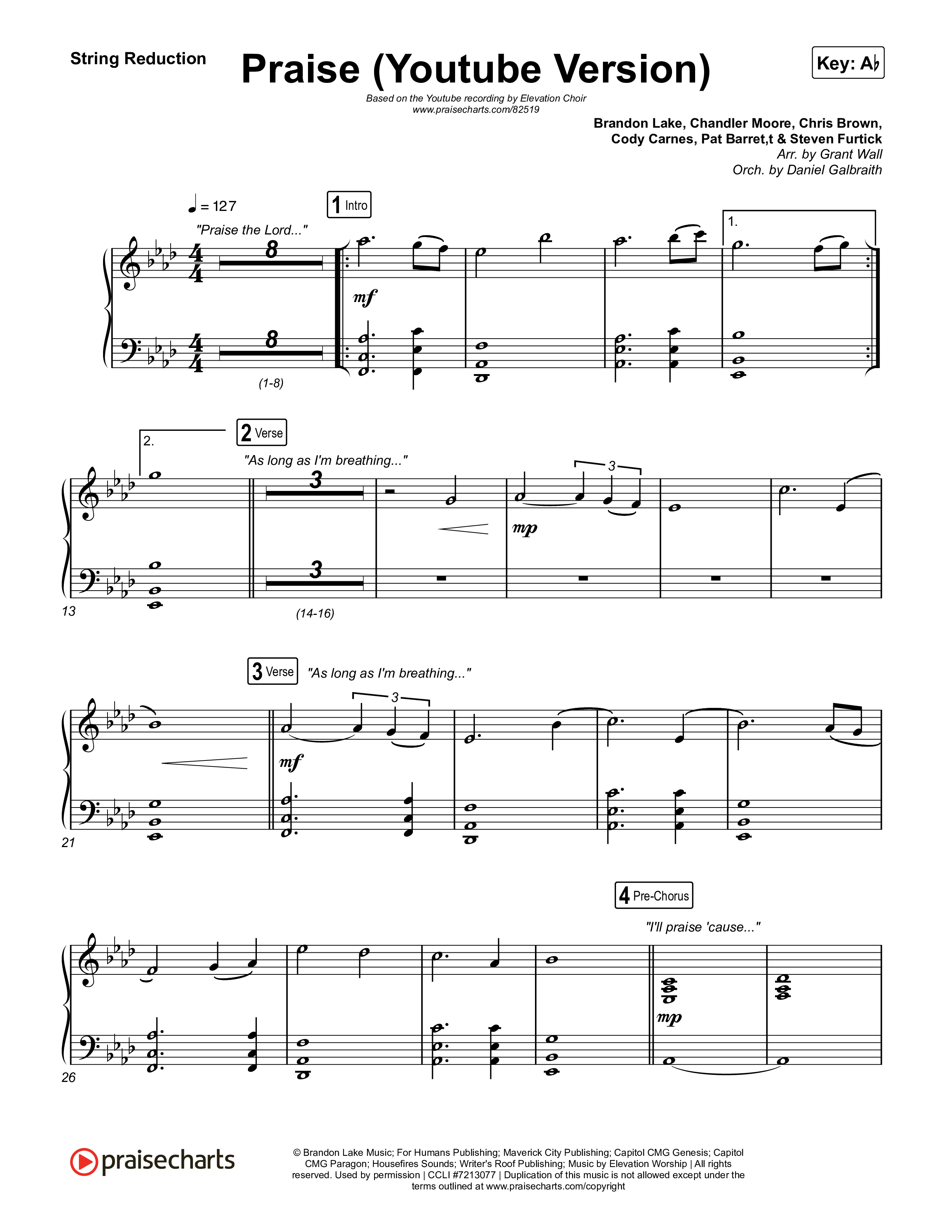 Praise String Reduction (Elevation Worship / Elevation Choir)