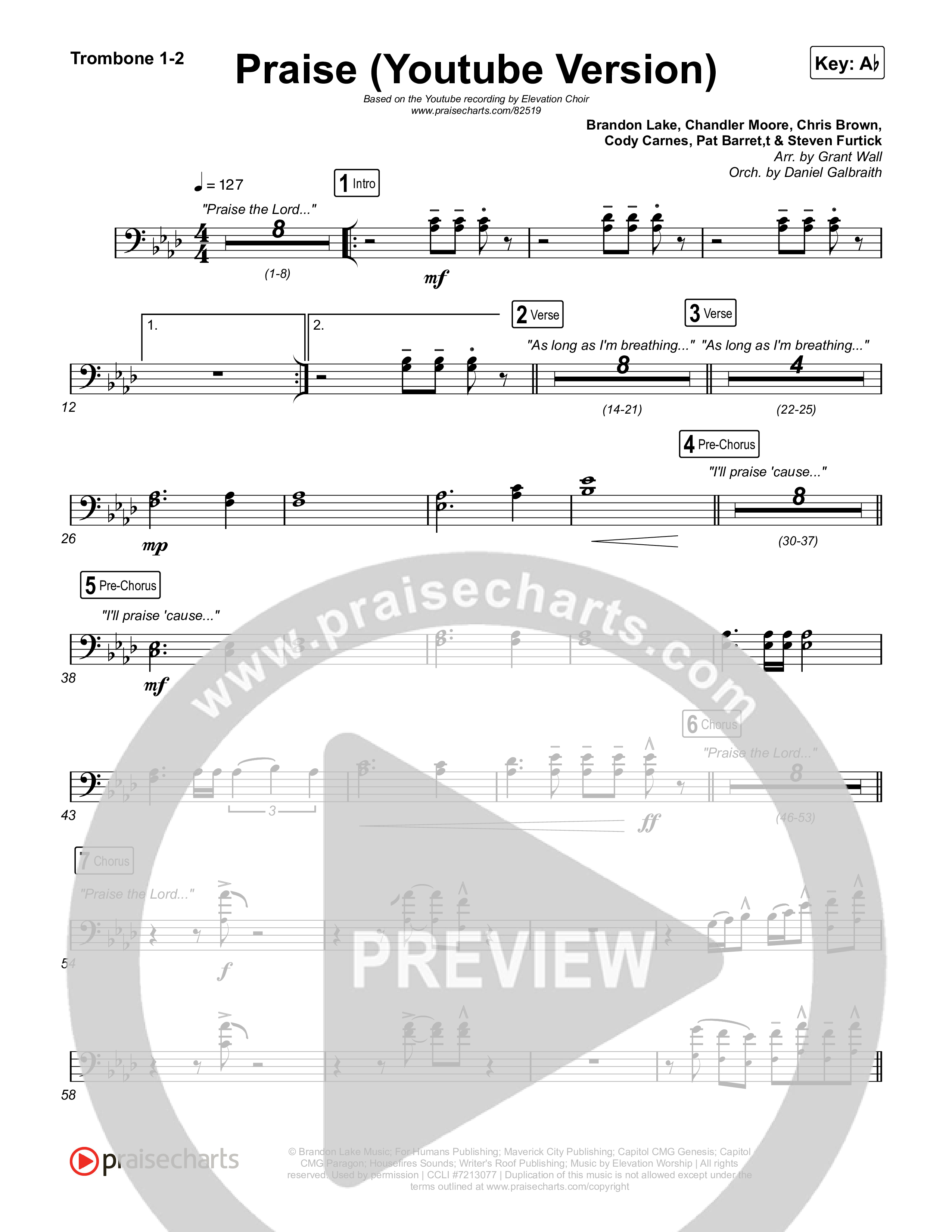 Praise Trombone 1/2 (Elevation Worship / Elevation Choir)