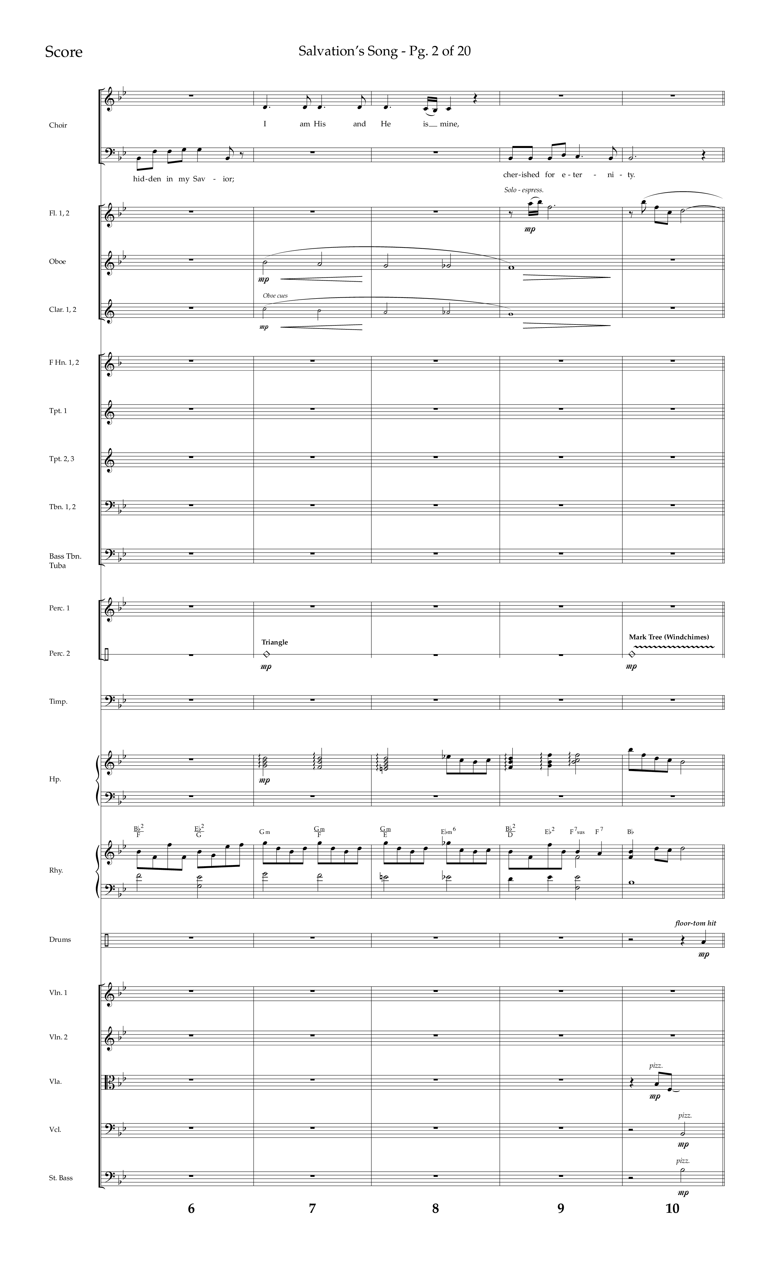 Loved Before The Dawn Of Time (Salvation's Song) (Choral Anthem SATB) Conductor's Score (Lifeway Choral / Arr. Joshua Spacht)