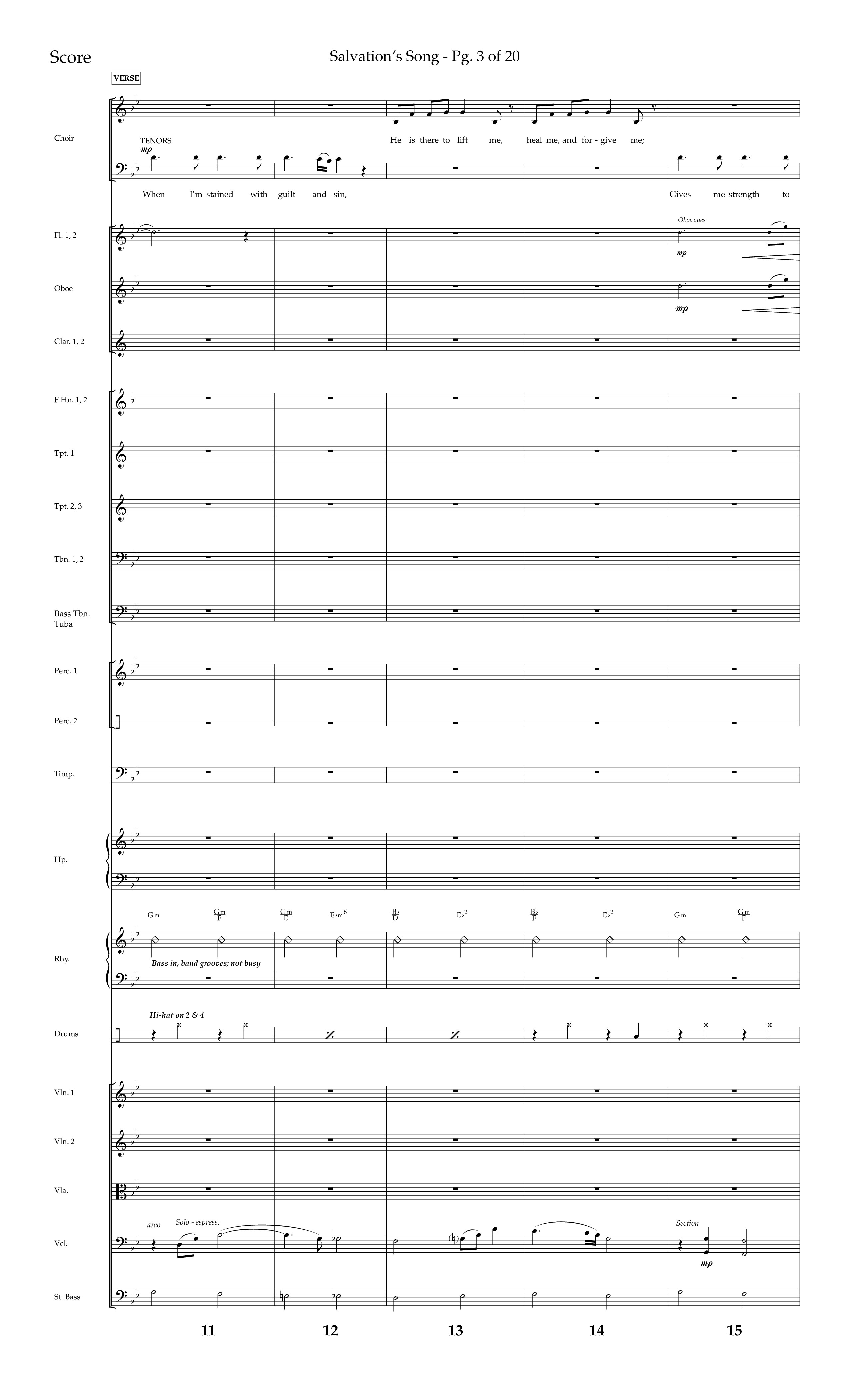 Loved Before The Dawn Of Time (Salvation's Song) (Choral Anthem SATB) Conductor's Score (Lifeway Choral / Arr. Joshua Spacht)