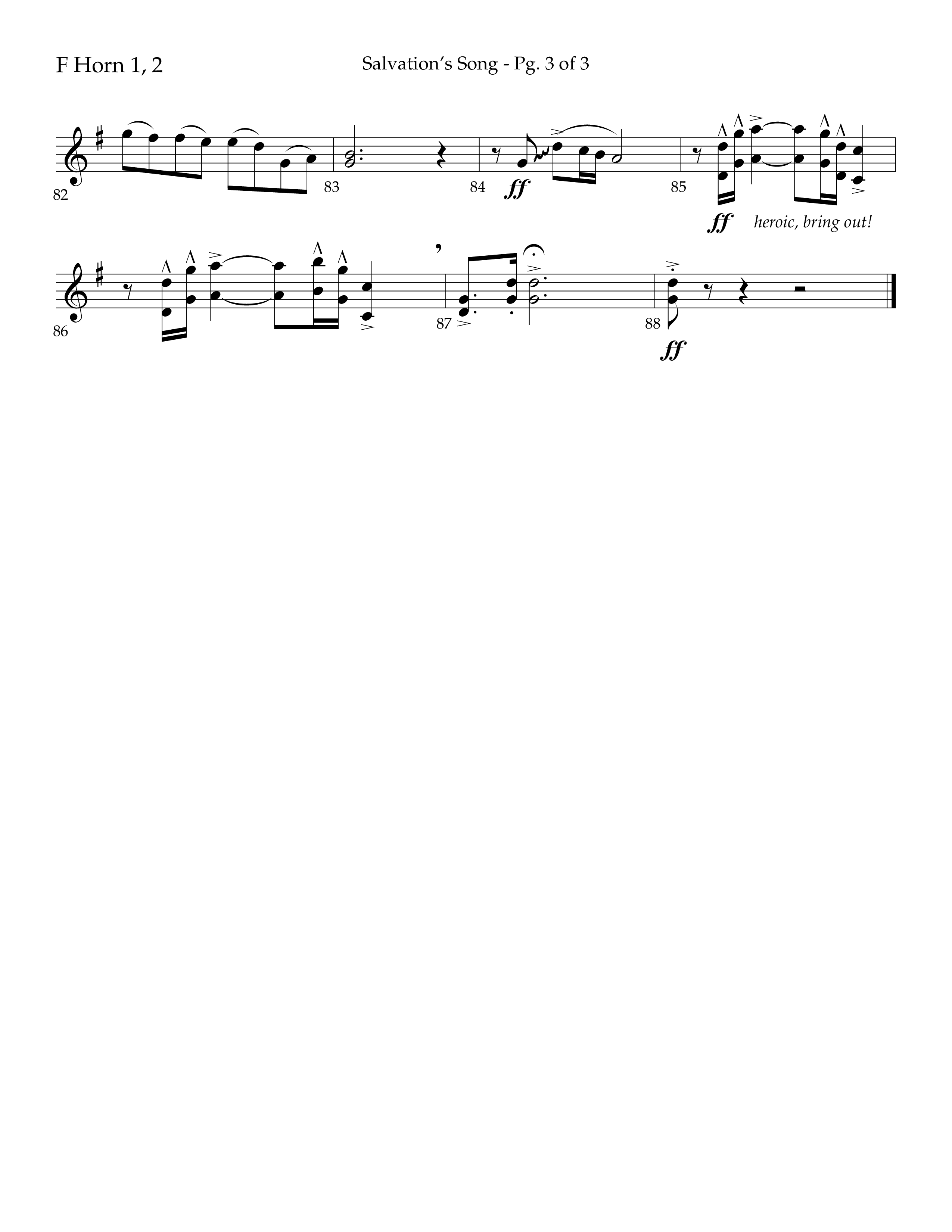 Loved Before The Dawn Of Time (Salvation's Song) (Choral Anthem SATB) French Horn 1/2 (Lifeway Choral / Arr. Joshua Spacht)