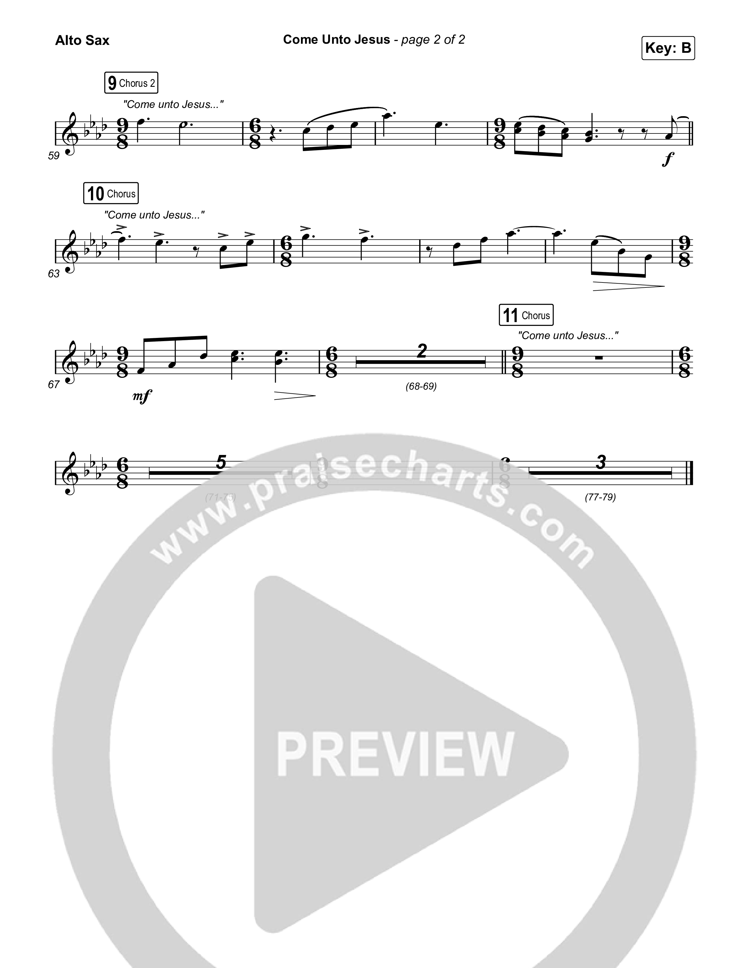 Come Unto Jesus (Acoustic) Alto Sax (Keith & Kristyn Getty / Laura Story / Jordan Kauflin)