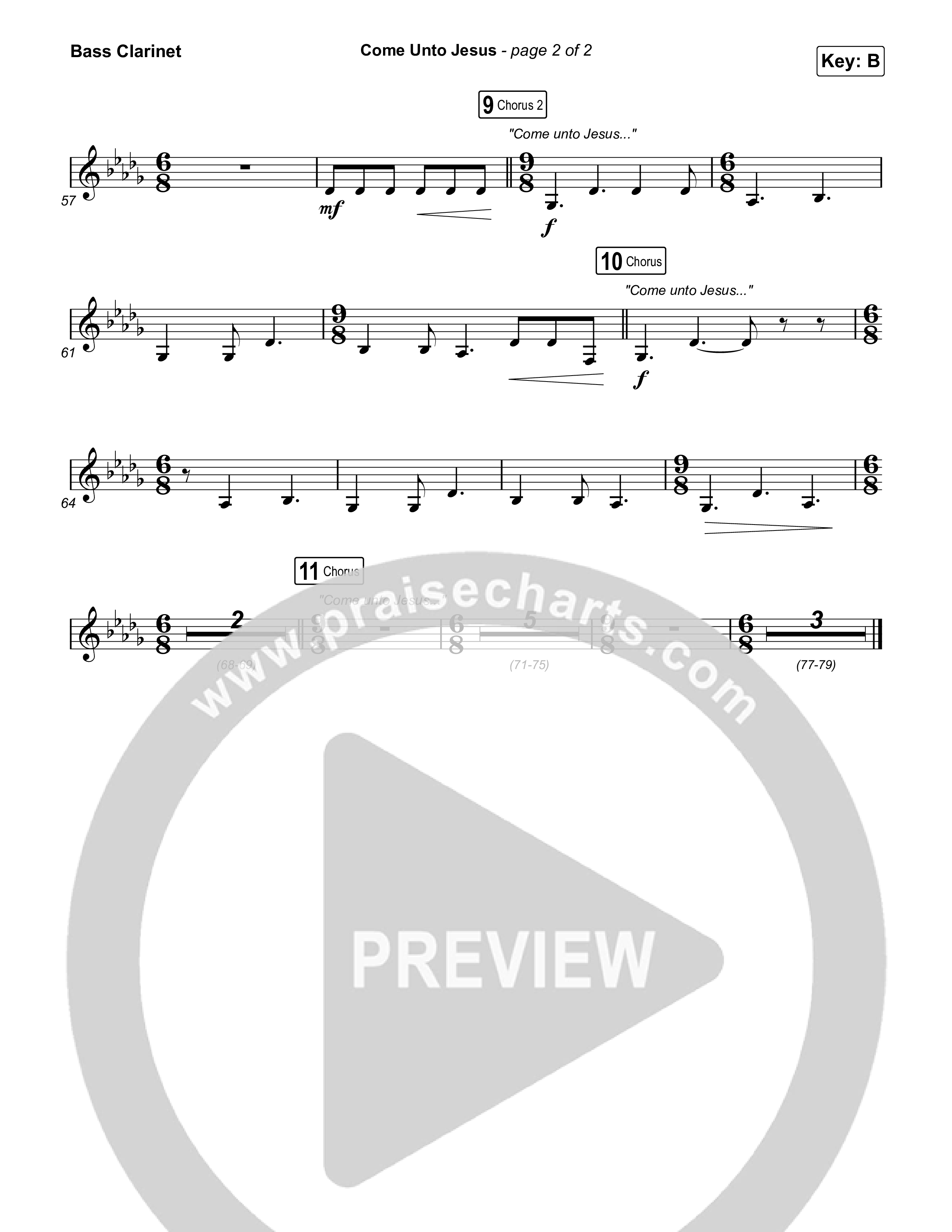 Come Unto Jesus (Acoustic) Bass Clarinet (Keith & Kristyn Getty / Laura Story / Jordan Kauflin)