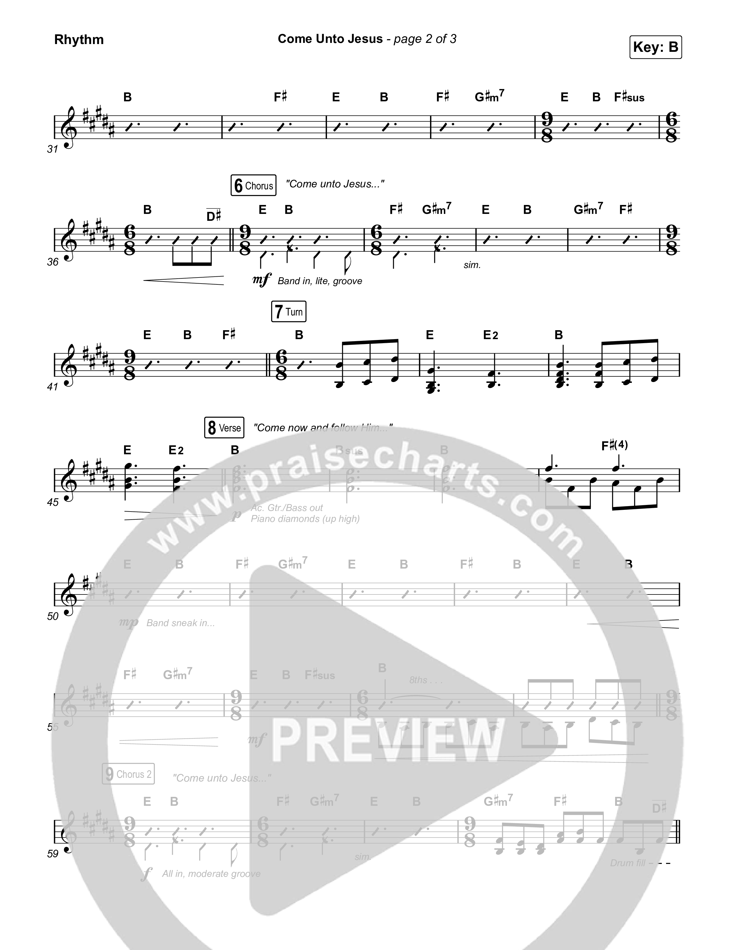 Come Unto Jesus (Acoustic) Rhythm Pack (Keith & Kristyn Getty / Laura Story / Jordan Kauflin)