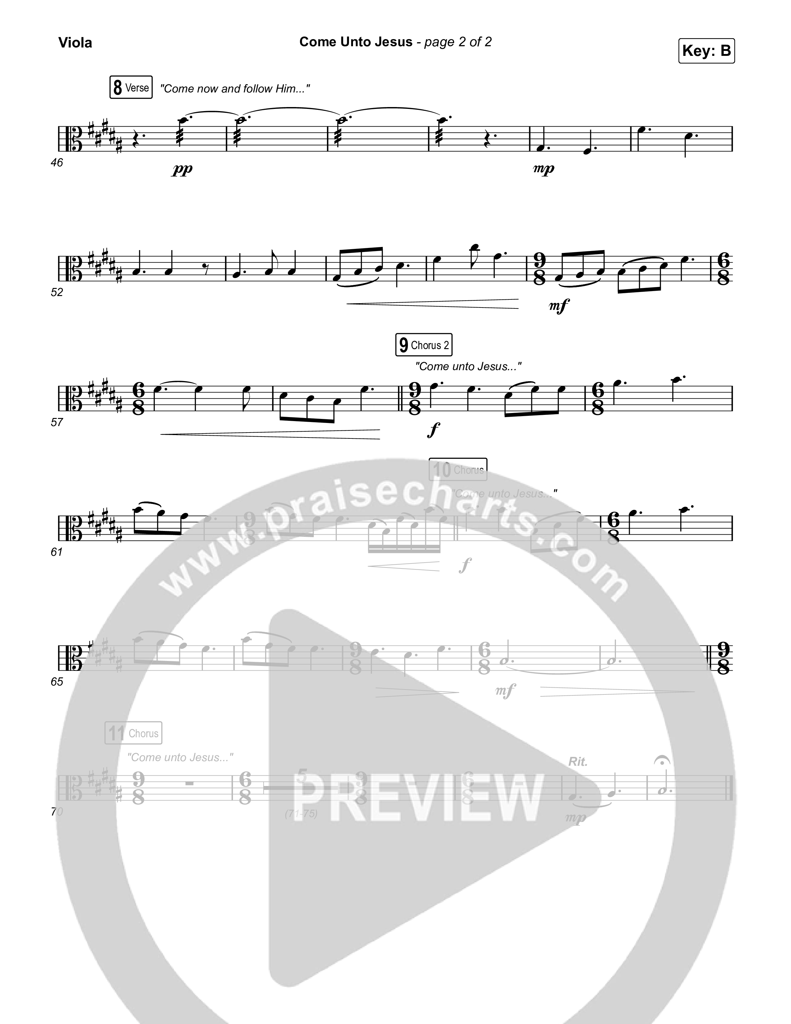 Come Unto Jesus (Acoustic) Viola (Keith & Kristyn Getty / Laura Story / Jordan Kauflin)