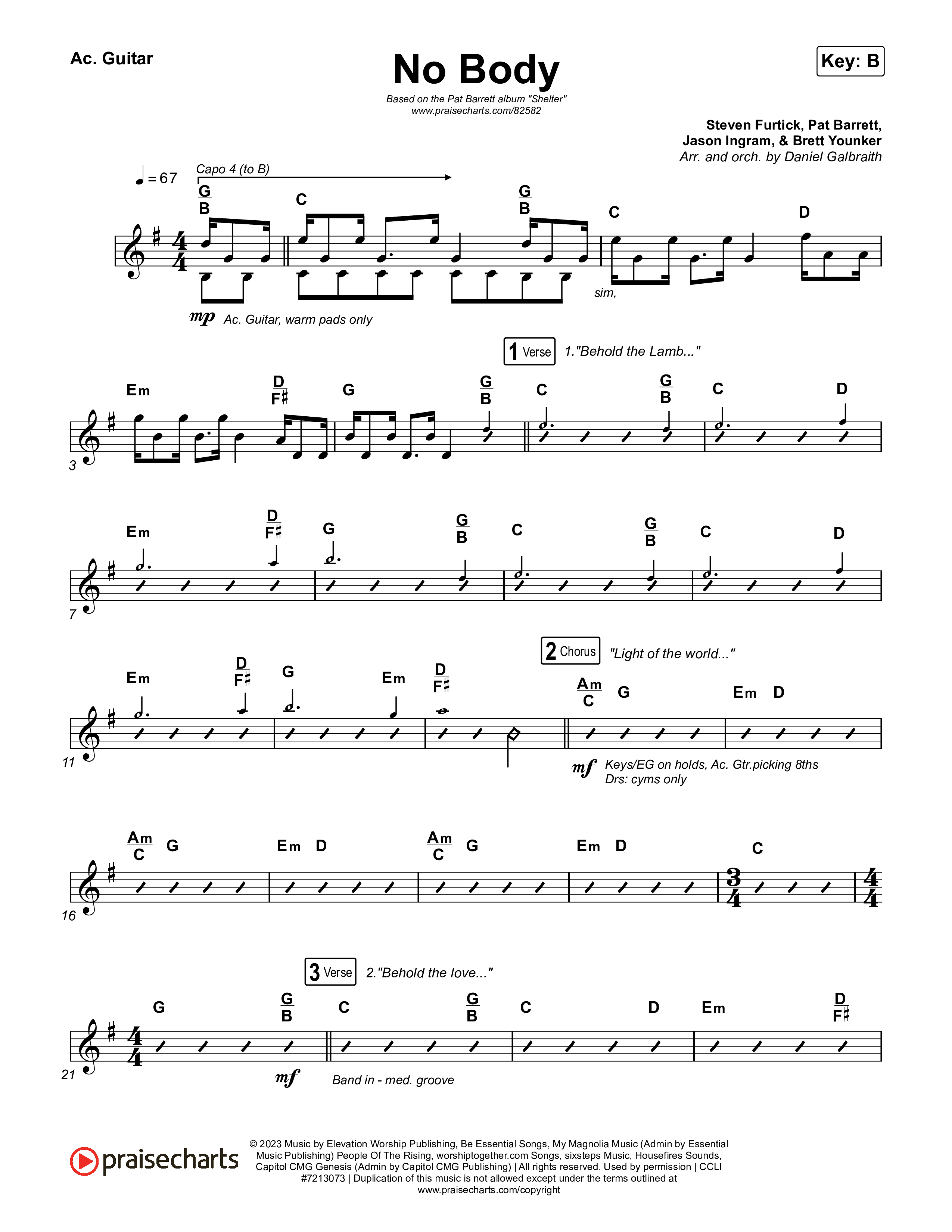 No Body Acoustic Guitar (Pat Barrett)