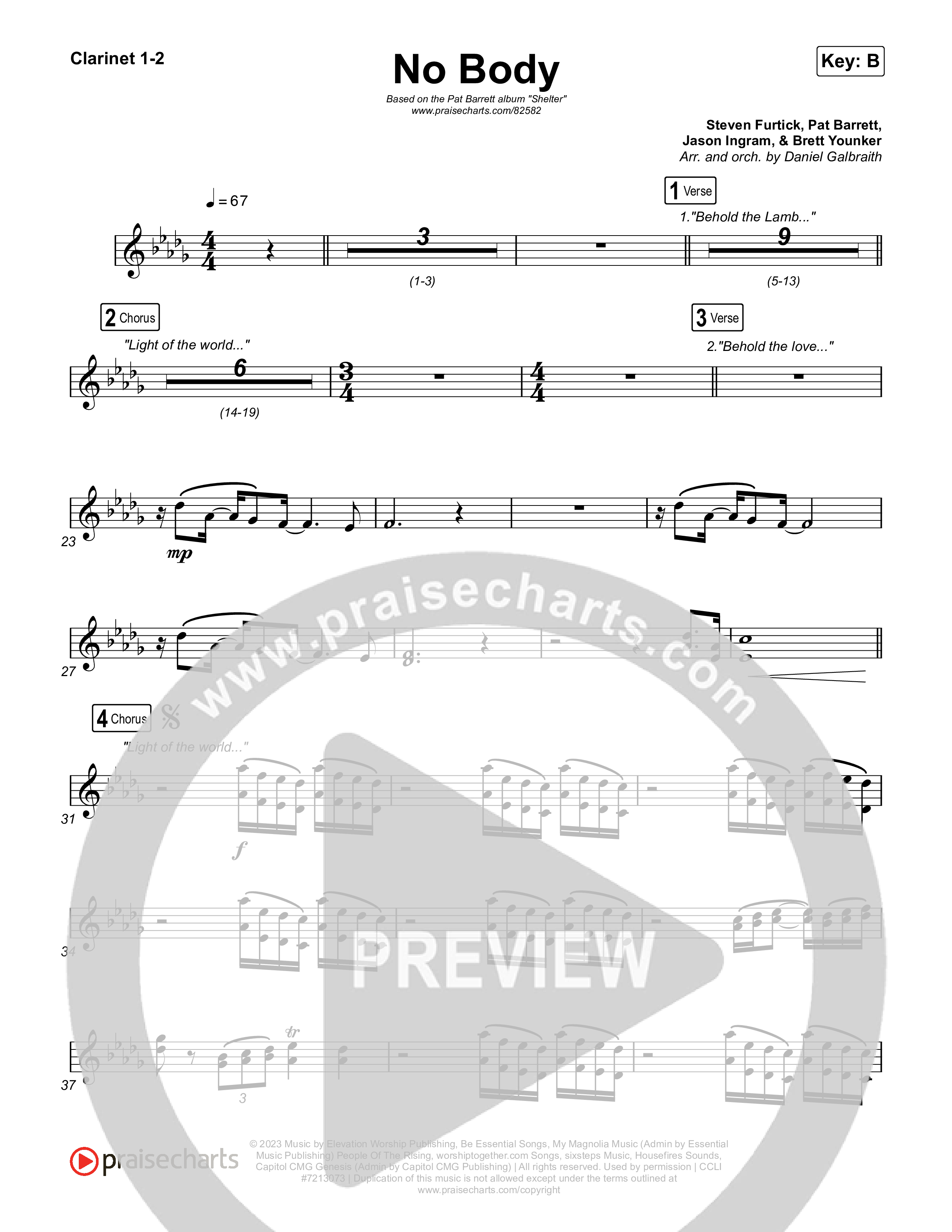 No Body Clarinet 1,2 (Pat Barrett)