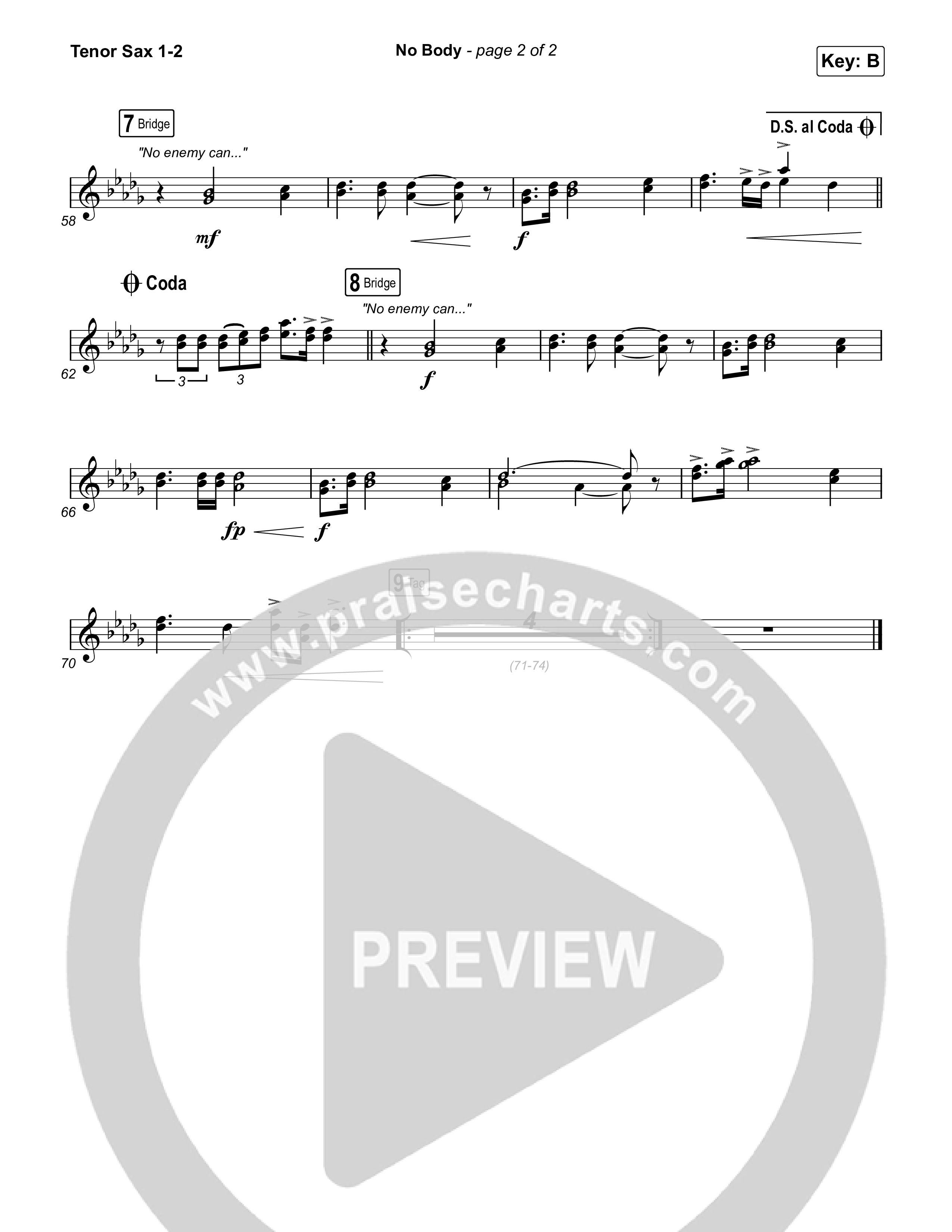 No Body Tenor Sax 1,2 (Pat Barrett)