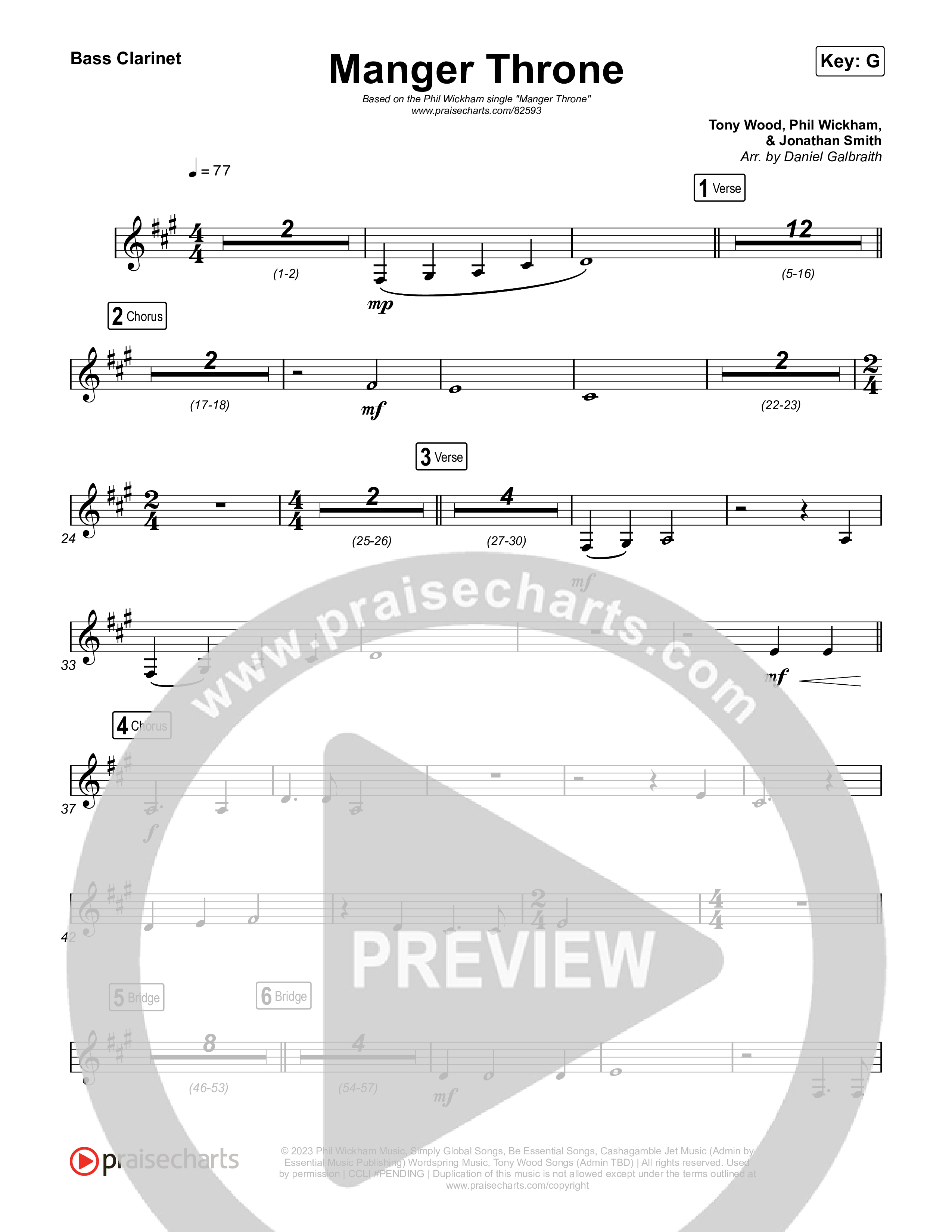 Manger Throne Bass Clarinet (Phil Wickham)