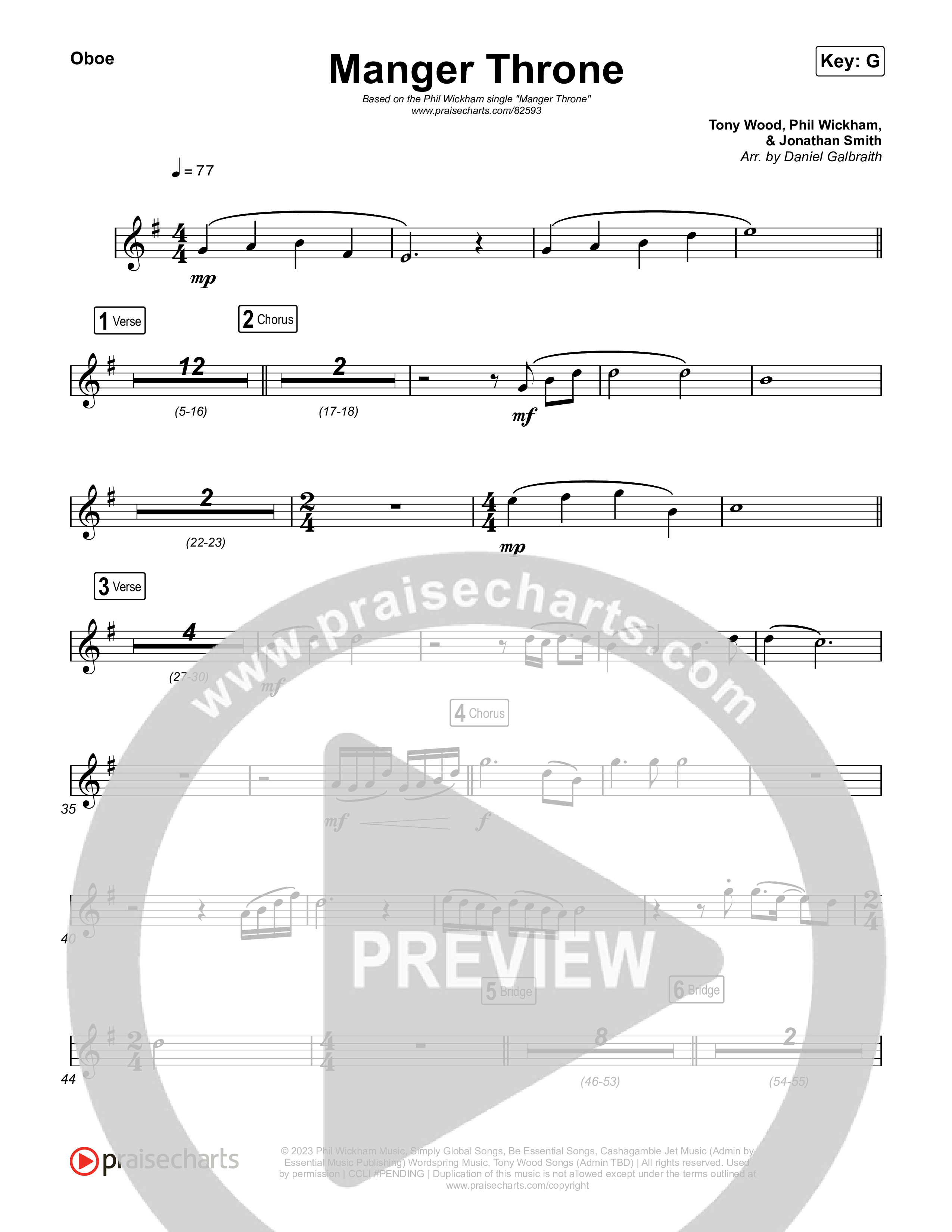 Manger Throne Oboe (Phil Wickham)