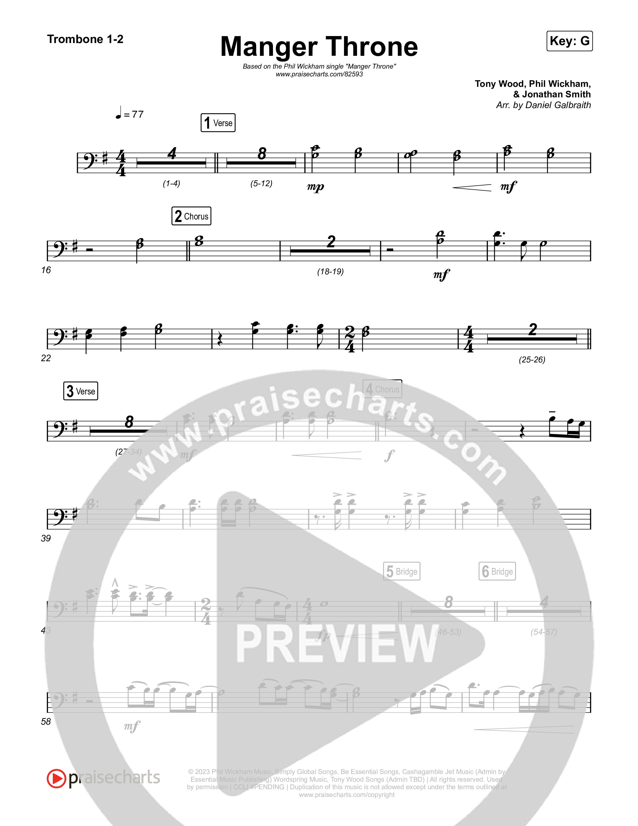 Manger Throne Trombone 1/2 (Phil Wickham)