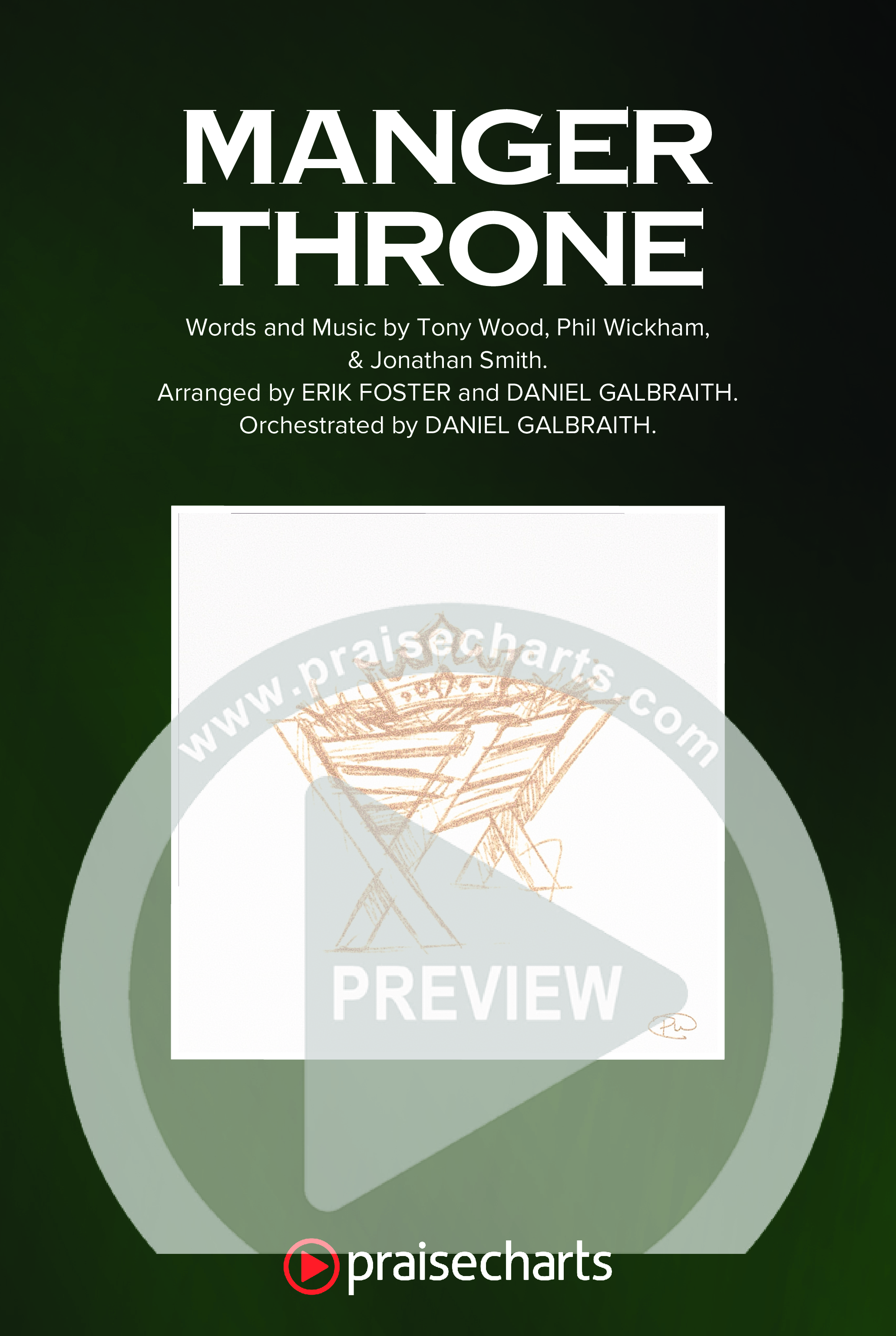 Manger Throne (Choral Anthem SATB) Octavo Cover Sheet (Phil Wickham / Arr. Erik Foster)