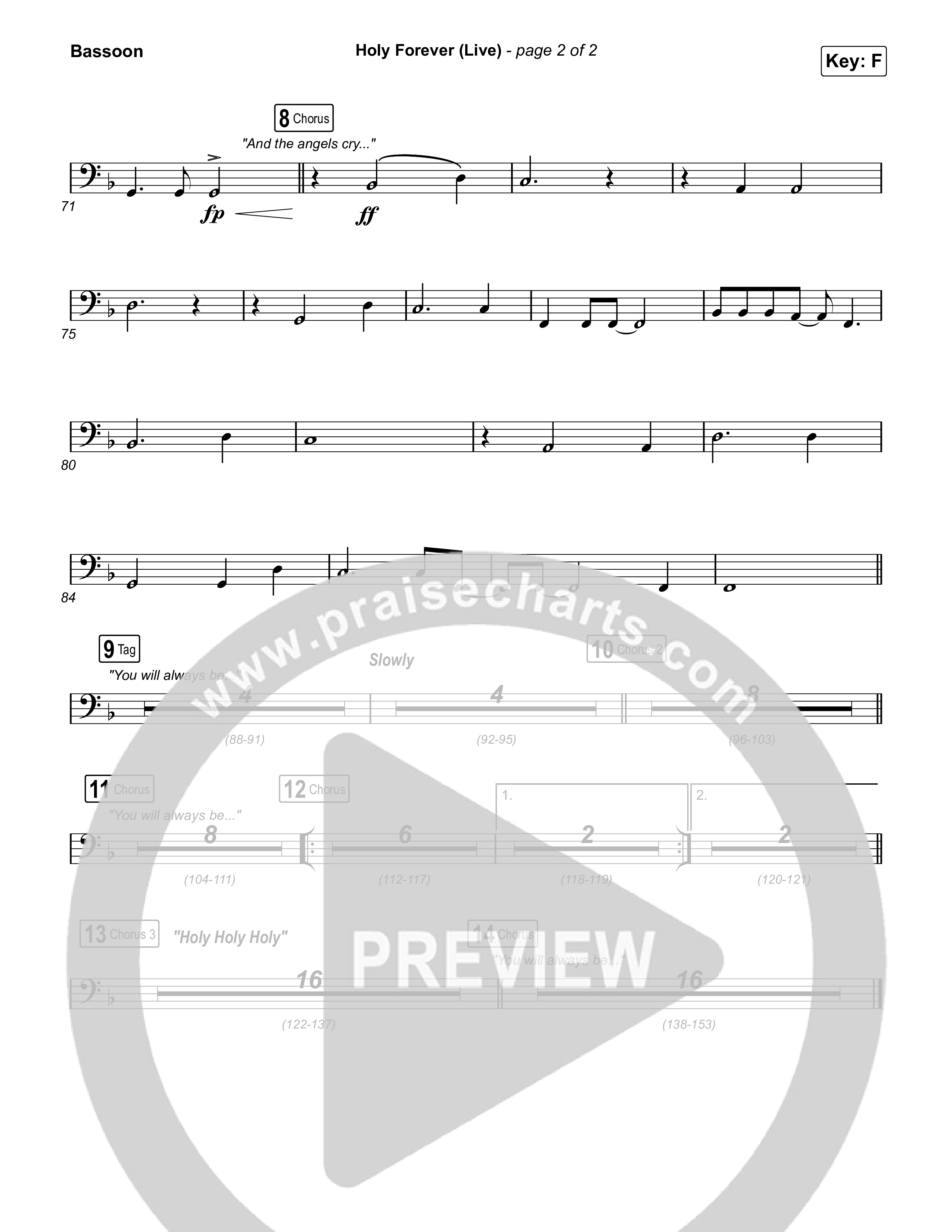 Holy Forever (Live) Bassoon (CeCe Winans)