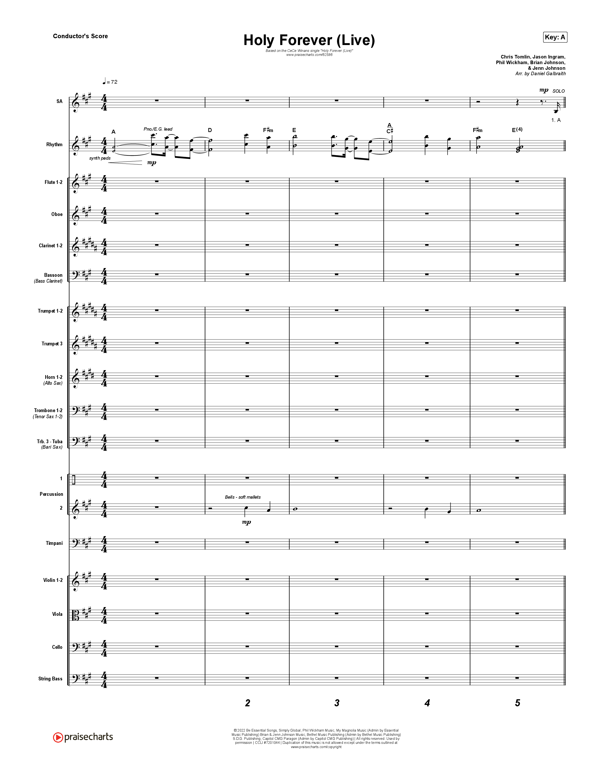 Holy Forever (Live) Orchestration (CeCe Winans)