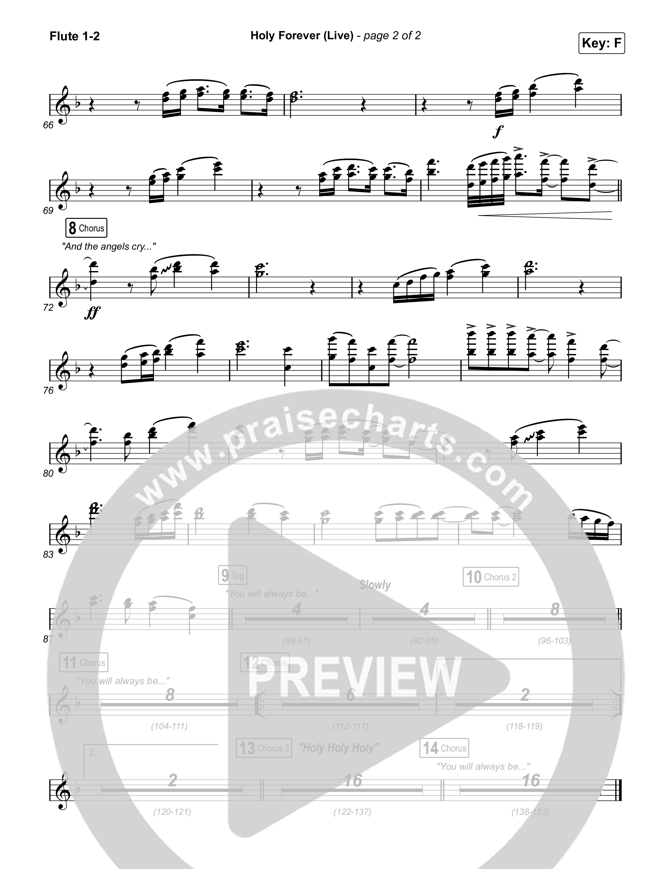 Holy Forever (Live) Flute 1,2 (CeCe Winans)