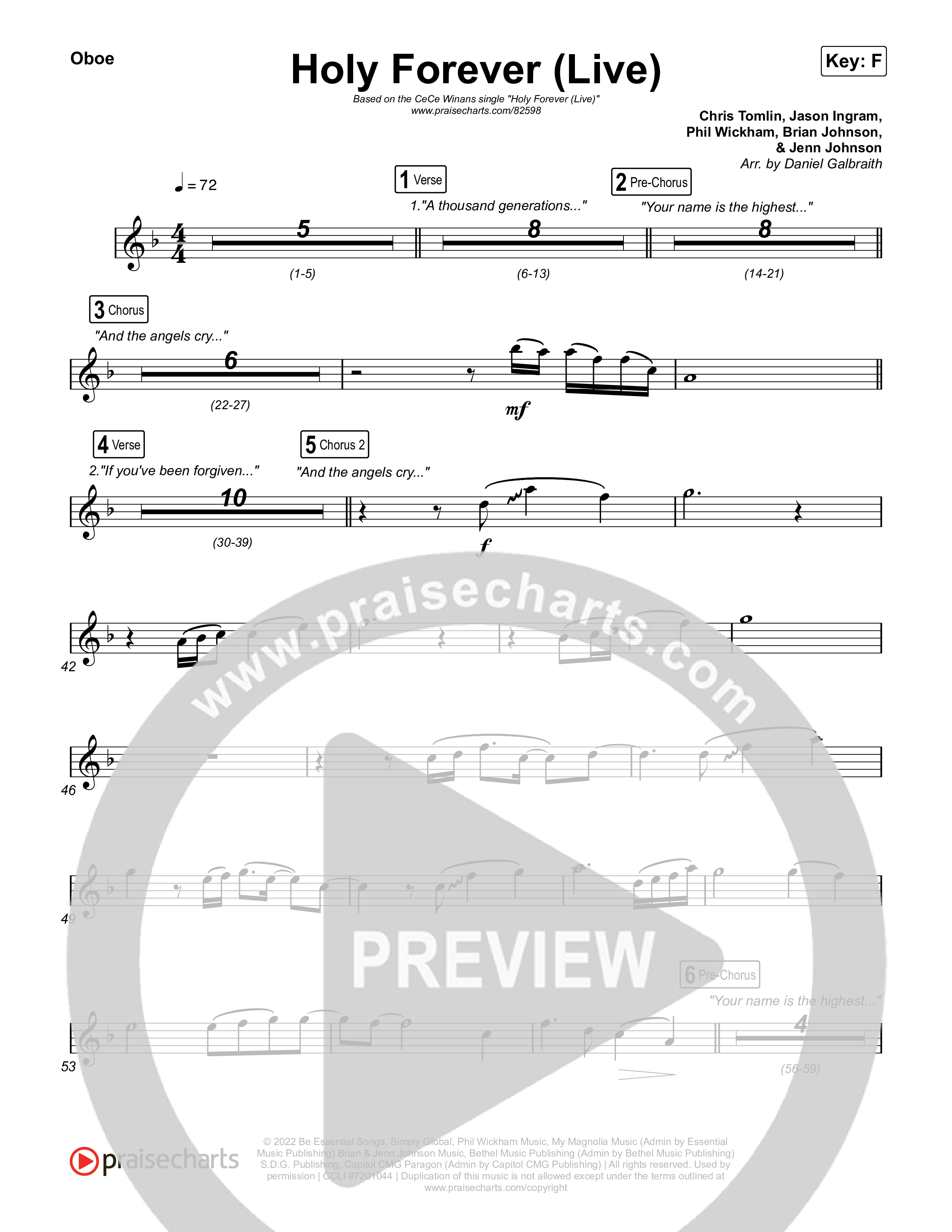 Holy Forever (Live) Oboe (CeCe Winans)