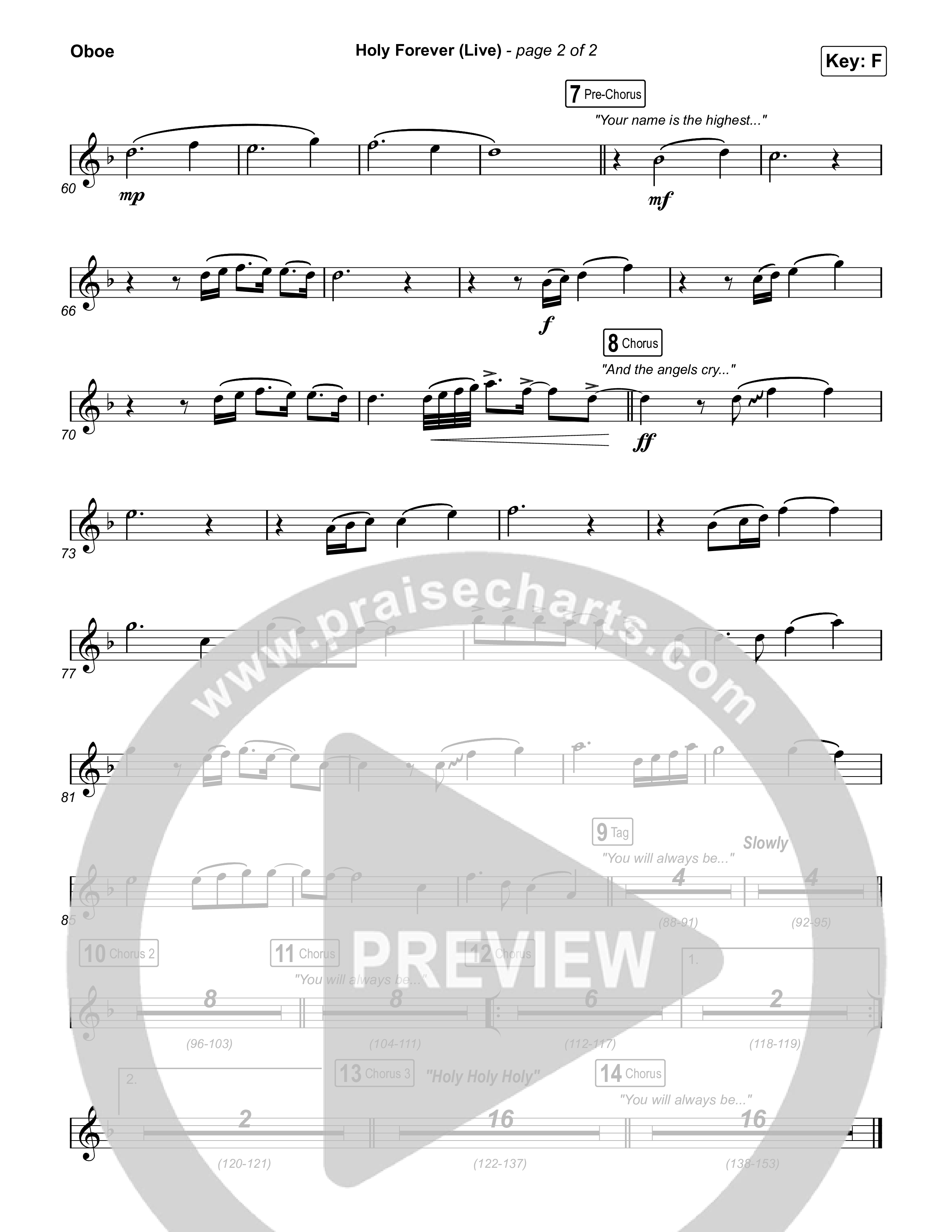 Holy Forever (Live) Oboe (CeCe Winans)