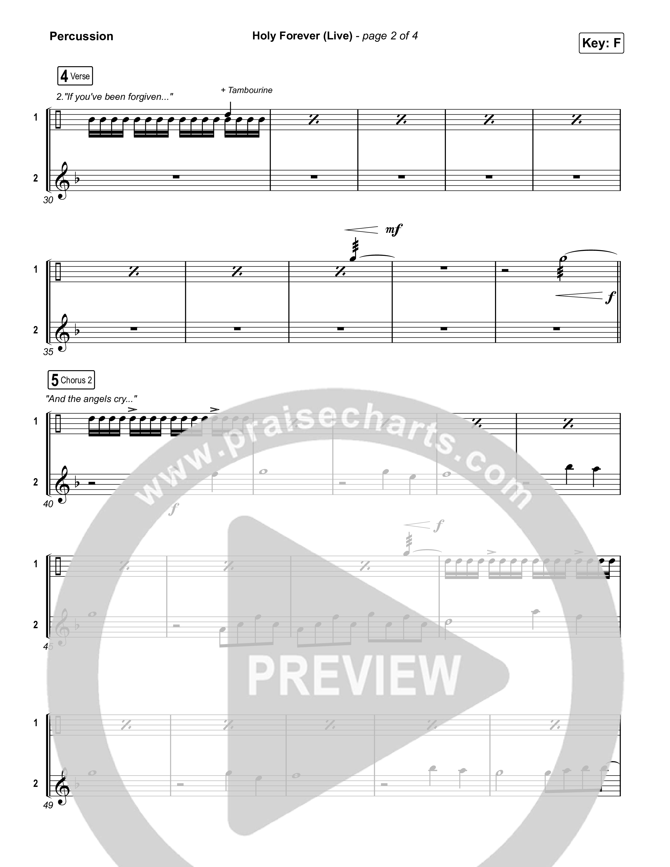 Holy Forever (Live) Percussion (CeCe Winans)