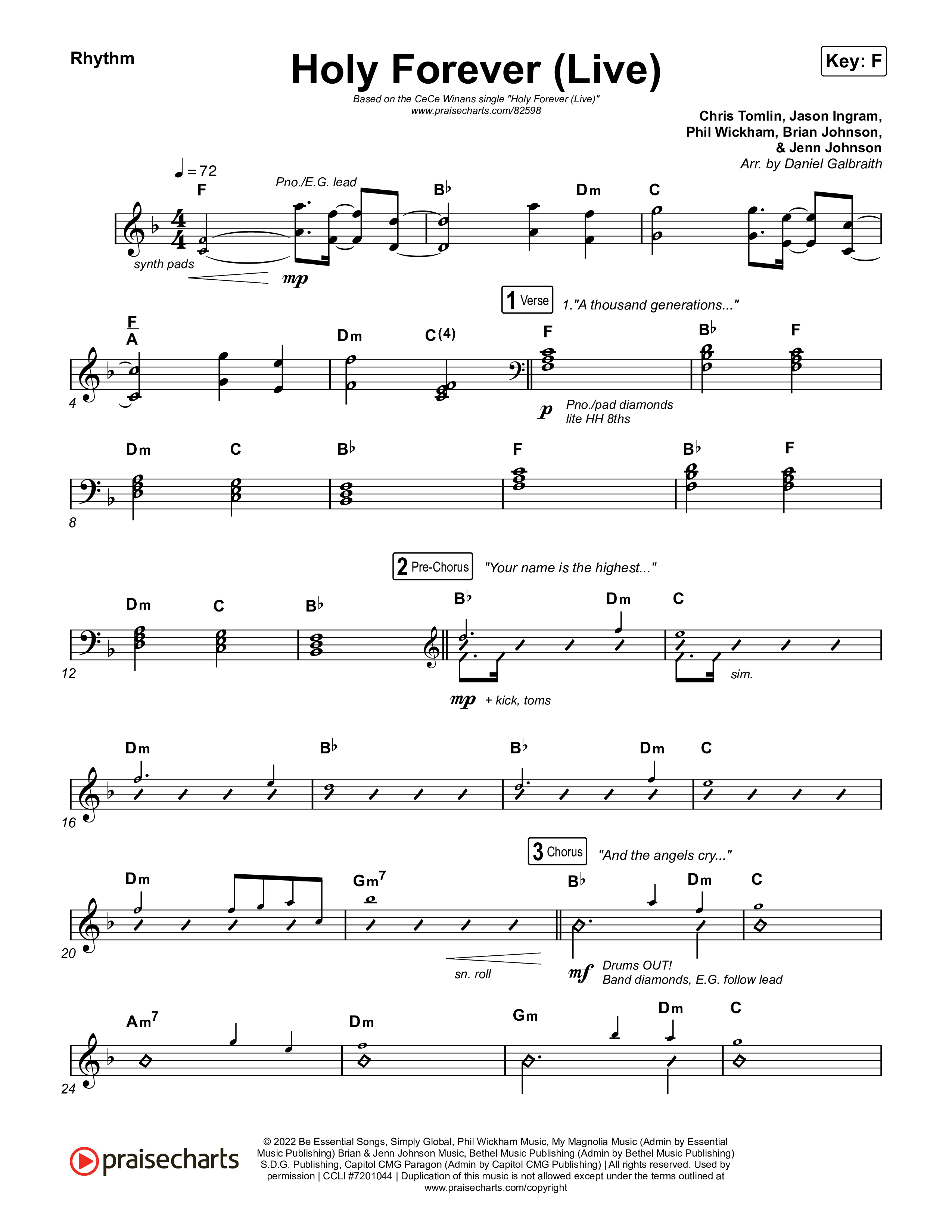 Holy Forever (Live) Rhythm Pack (CeCe Winans)