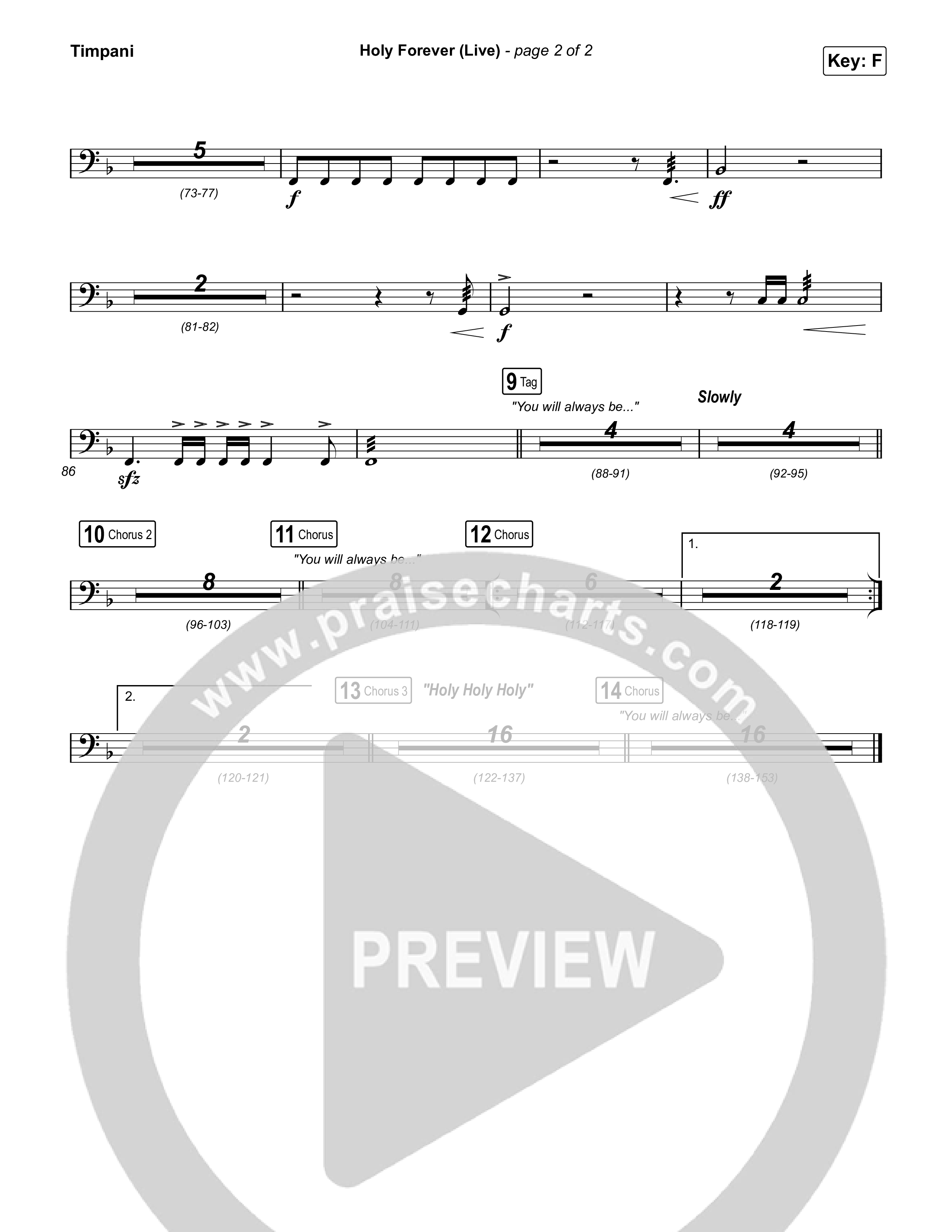 Holy Forever (Live) Timpani (CeCe Winans)