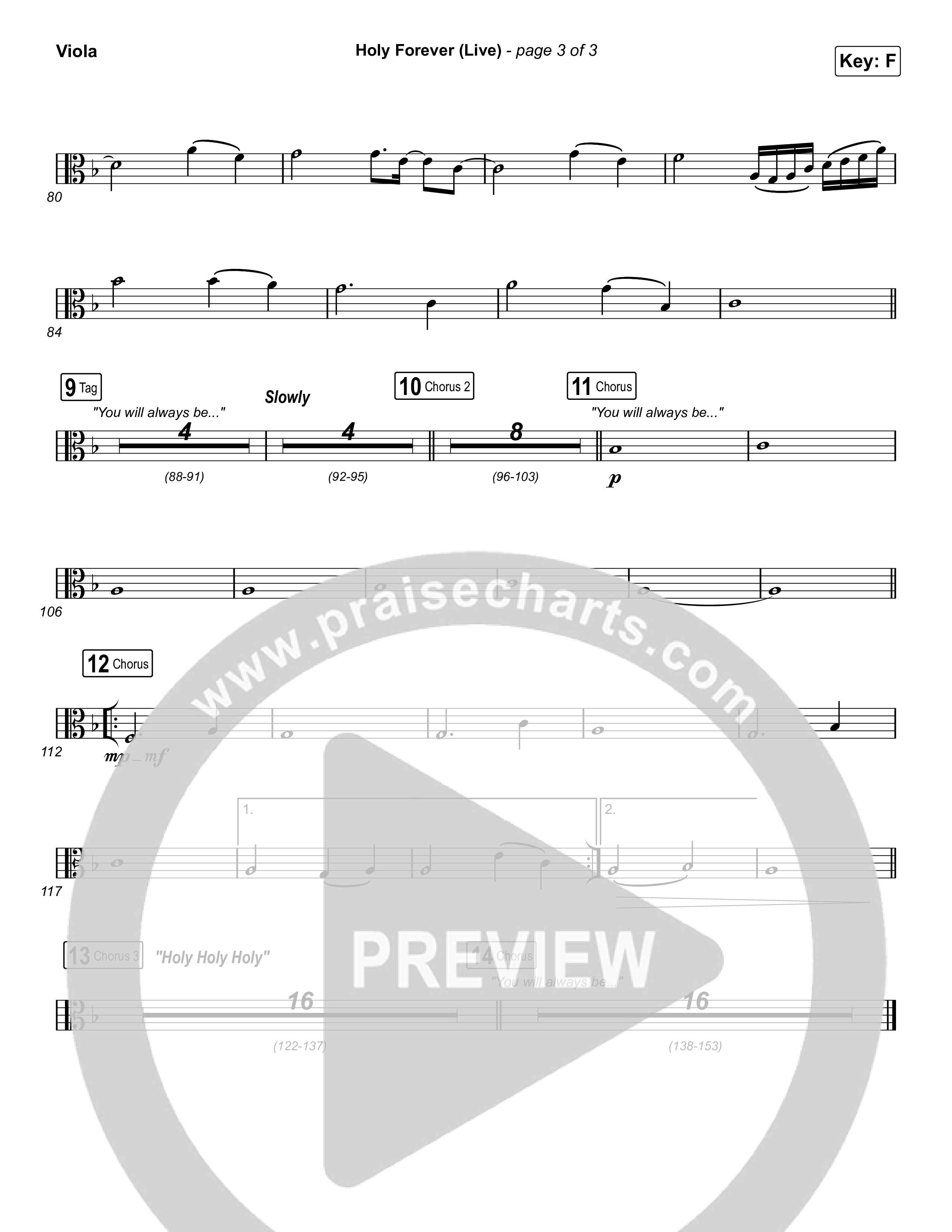 Holy Forever (Live) Viola (CeCe Winans)