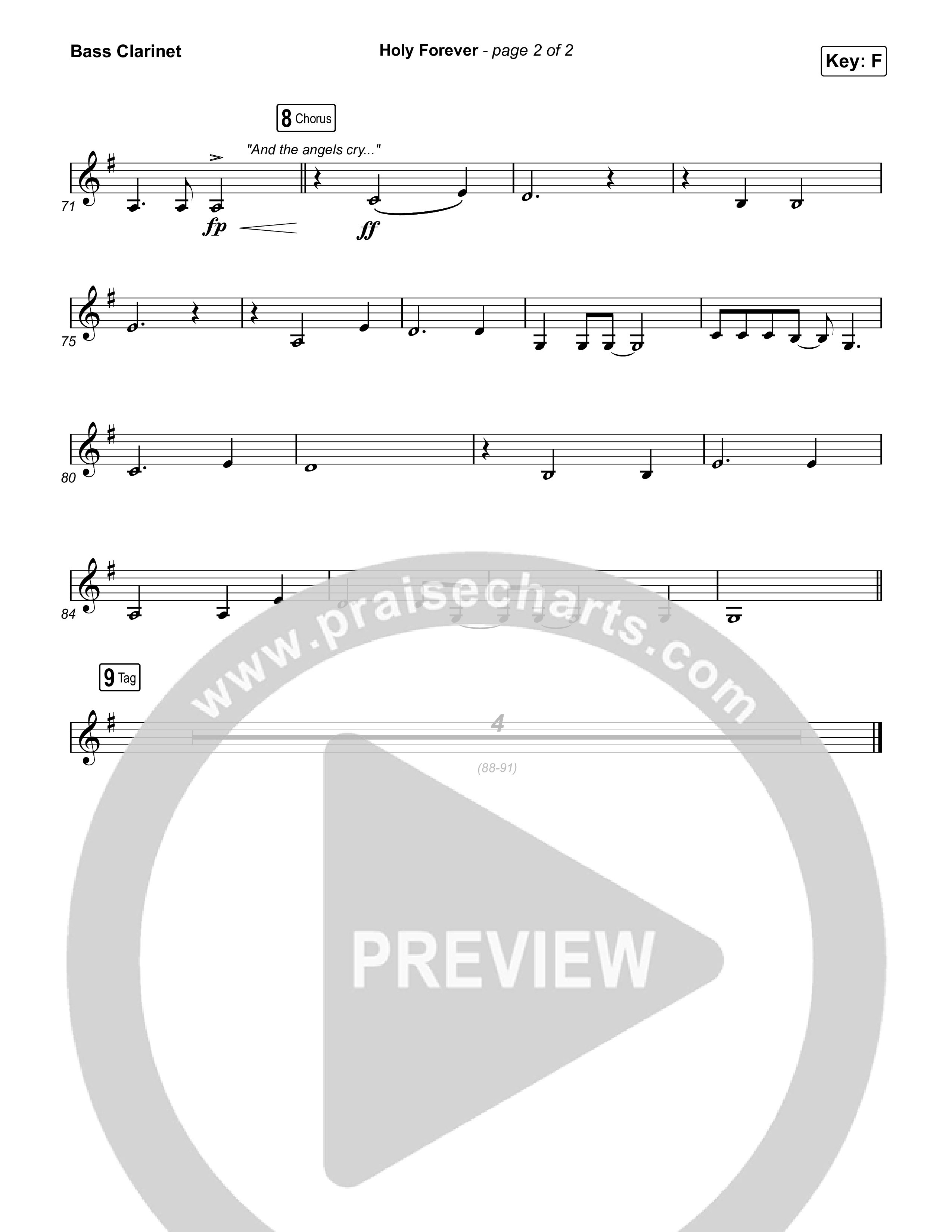 Holy Forever (Single Version) Bass Clarinet (CeCe Winans)