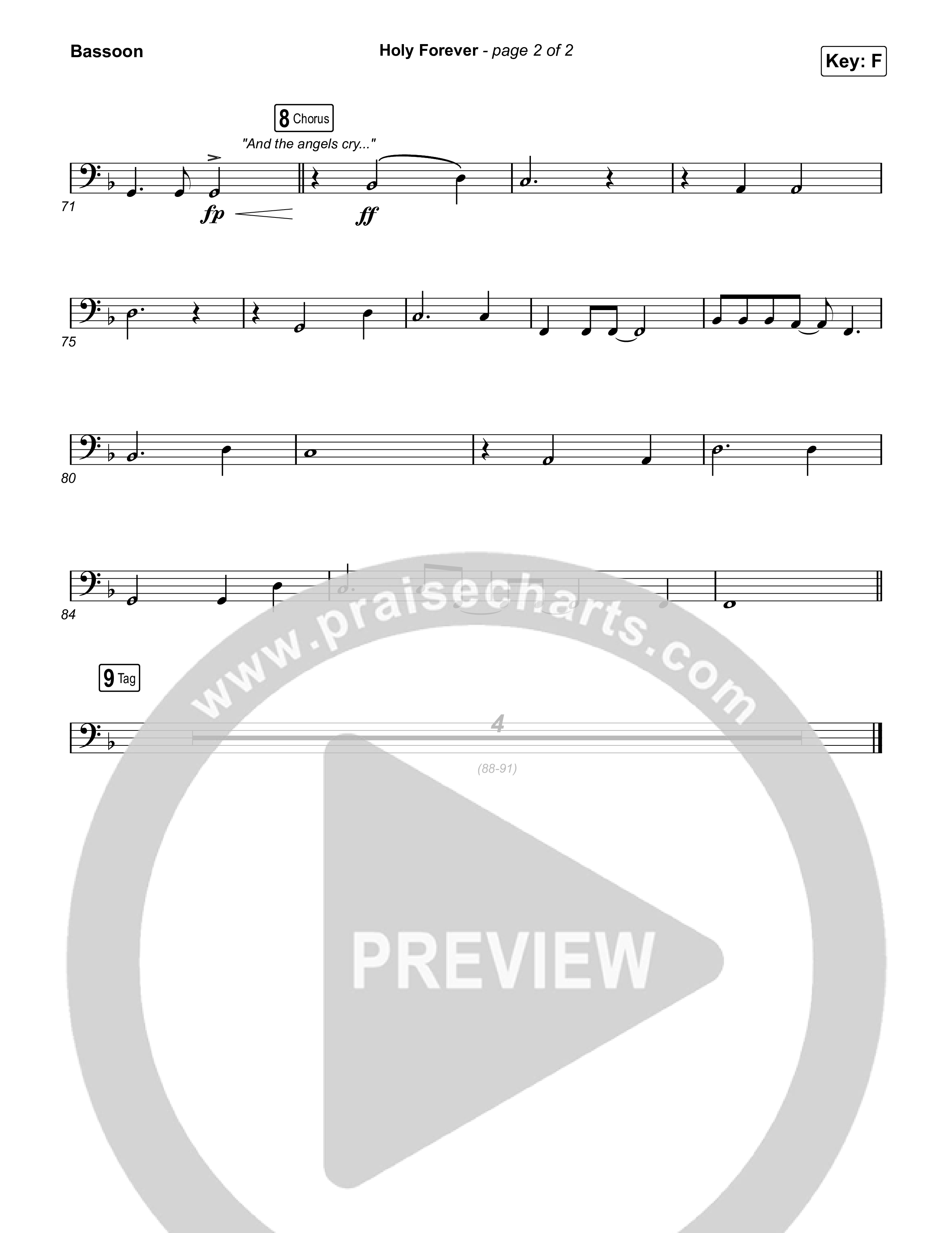 Holy Forever (Single Version) Bassoon (CeCe Winans)