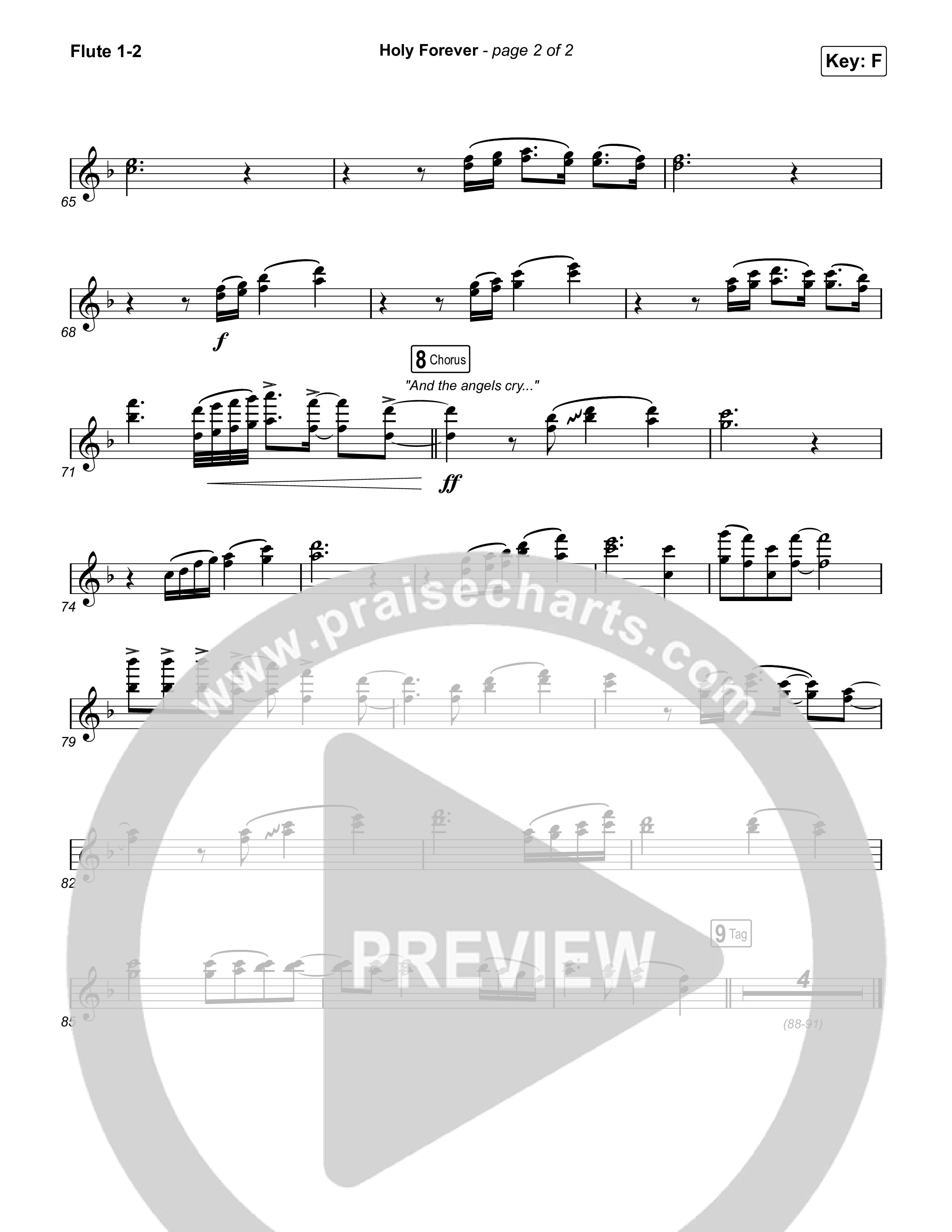 Holy Forever (Single Version) Flute 1,2 (CeCe Winans)