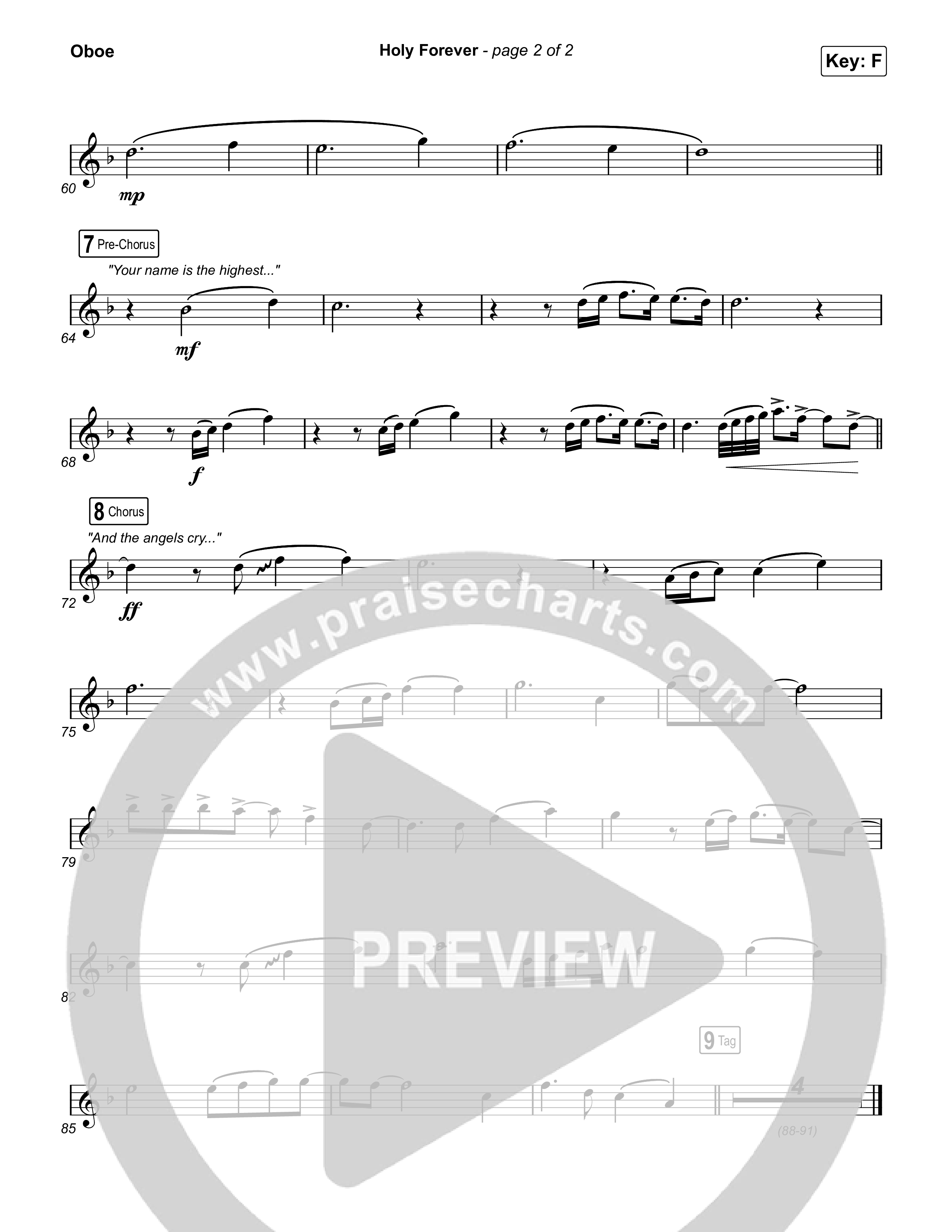 Holy Forever (Single Version) Oboe (CeCe Winans)