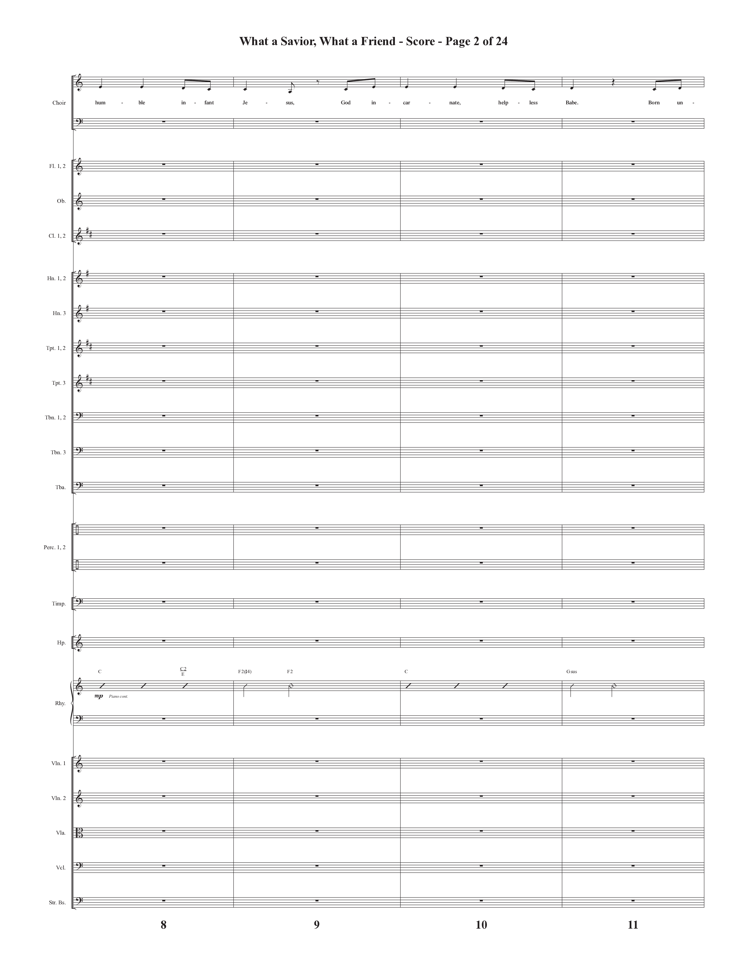 What A Savior What A Friend (Choral Anthem SATB) Conductor's Score (Semsen Music / Arr. John Bolin / Orch. David Shipps)