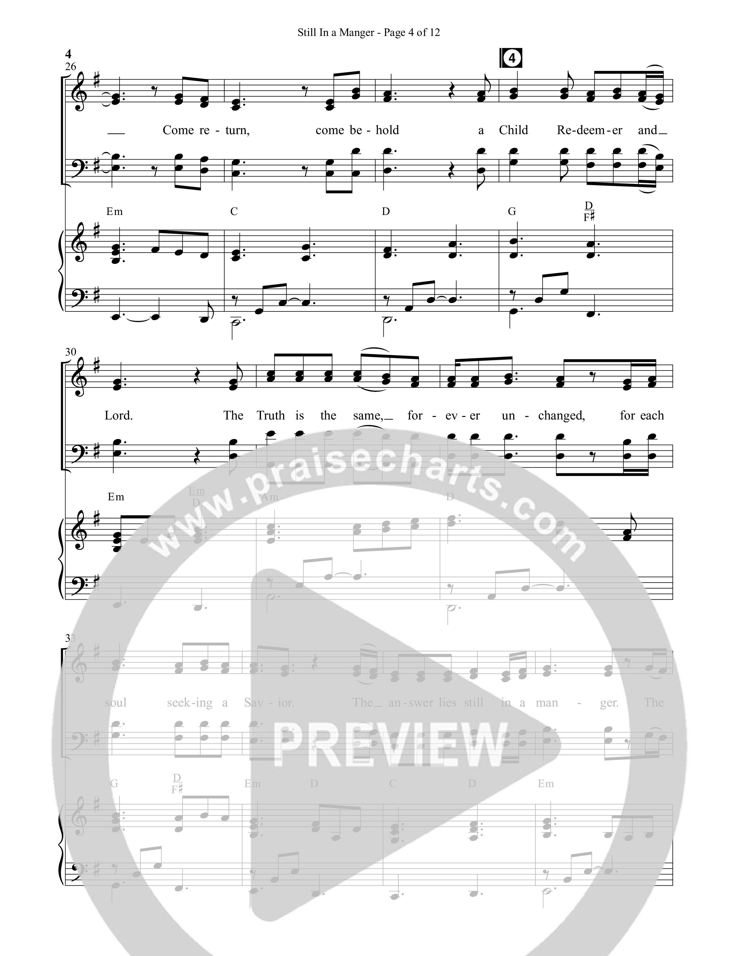 Still In A Manger with What Child Is This (Choral Anthem SATB) Anthem (SATB/Piano) (Semsen Music / Arr. Daniel Semsen)