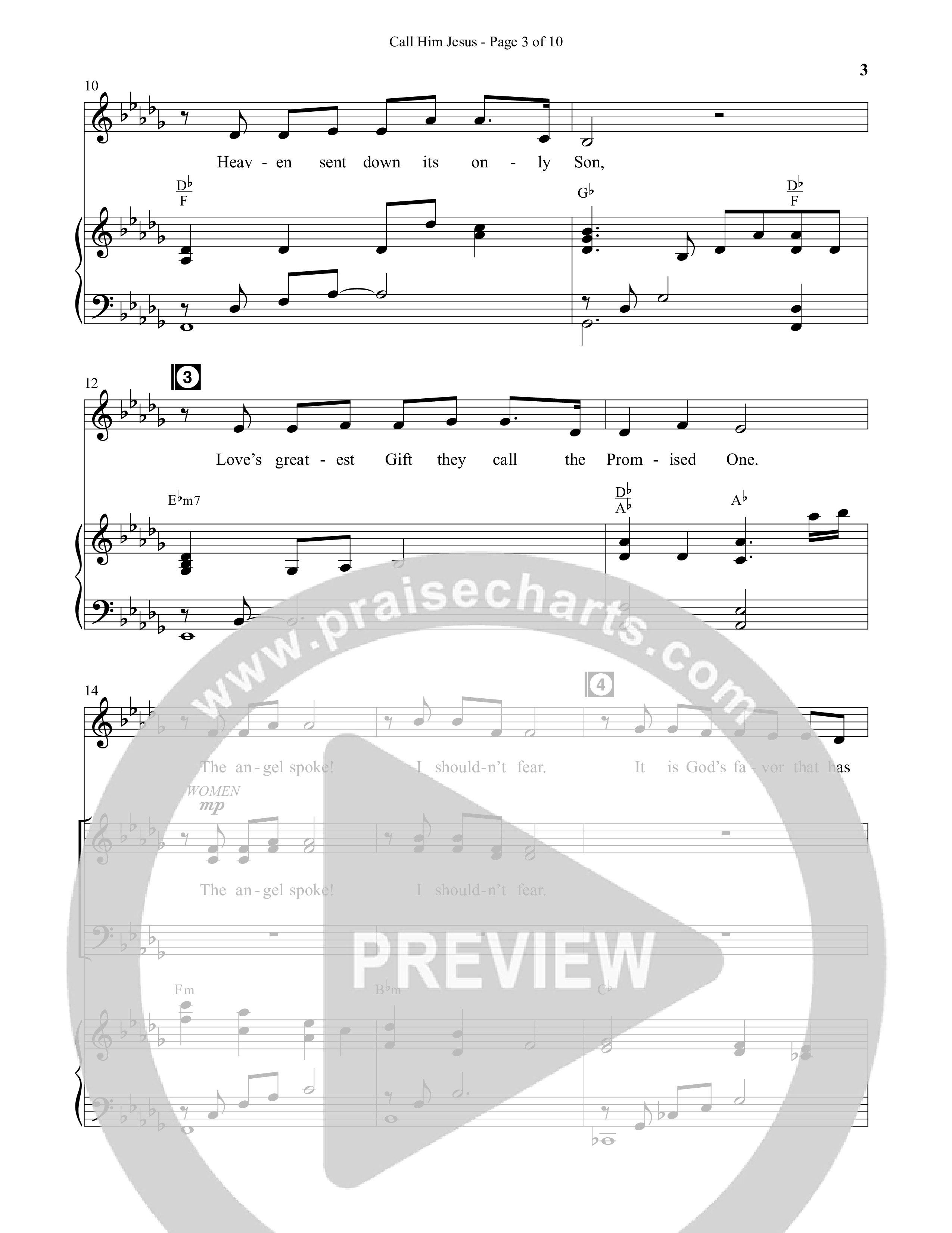 Call Him Jesus (Choral Anthem SATB) Anthem (SATB/Piano) (Semsen Music / Arr. Daniel Semsen)
