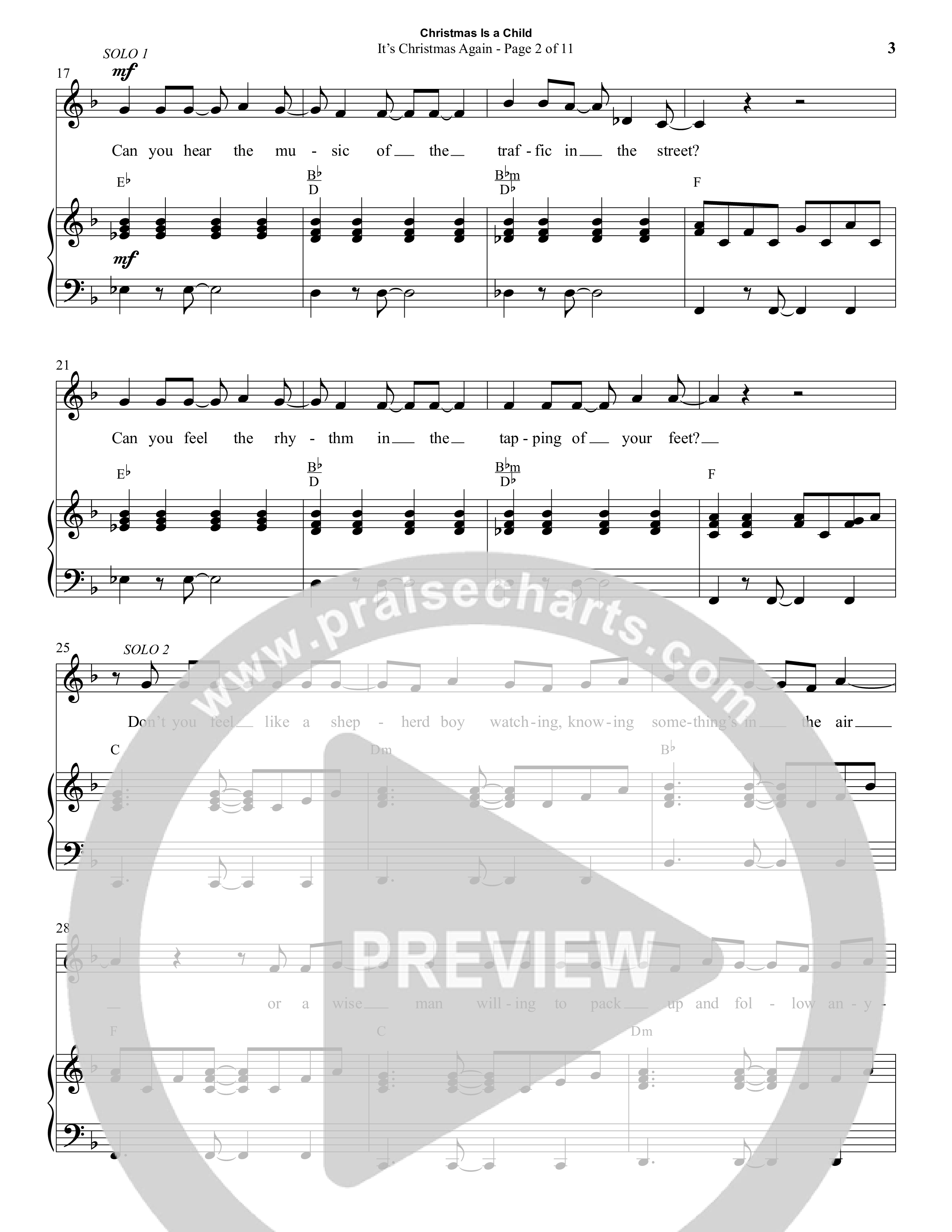 Christmas Is A Child (5 Song Choral Collection) Song 1 (Piano SATB) (Semsen Music / Arr. Daniel Semsen)