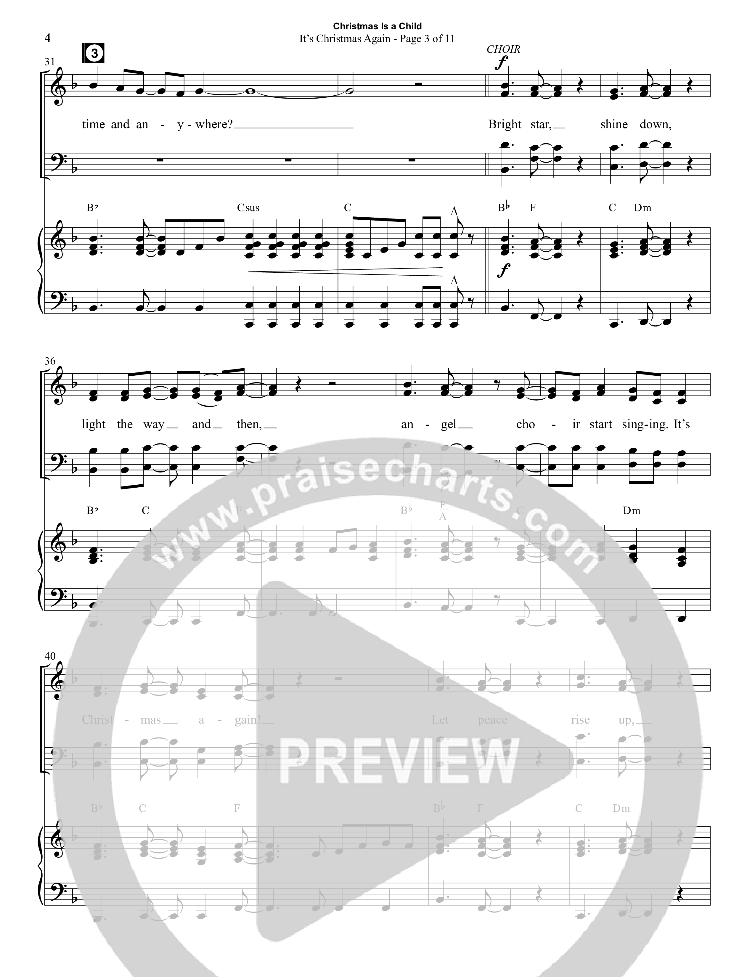 Christmas Is A Child (5 Song Choral Collection) Song 1 (Piano SATB) (Semsen Music / Arr. Daniel Semsen)