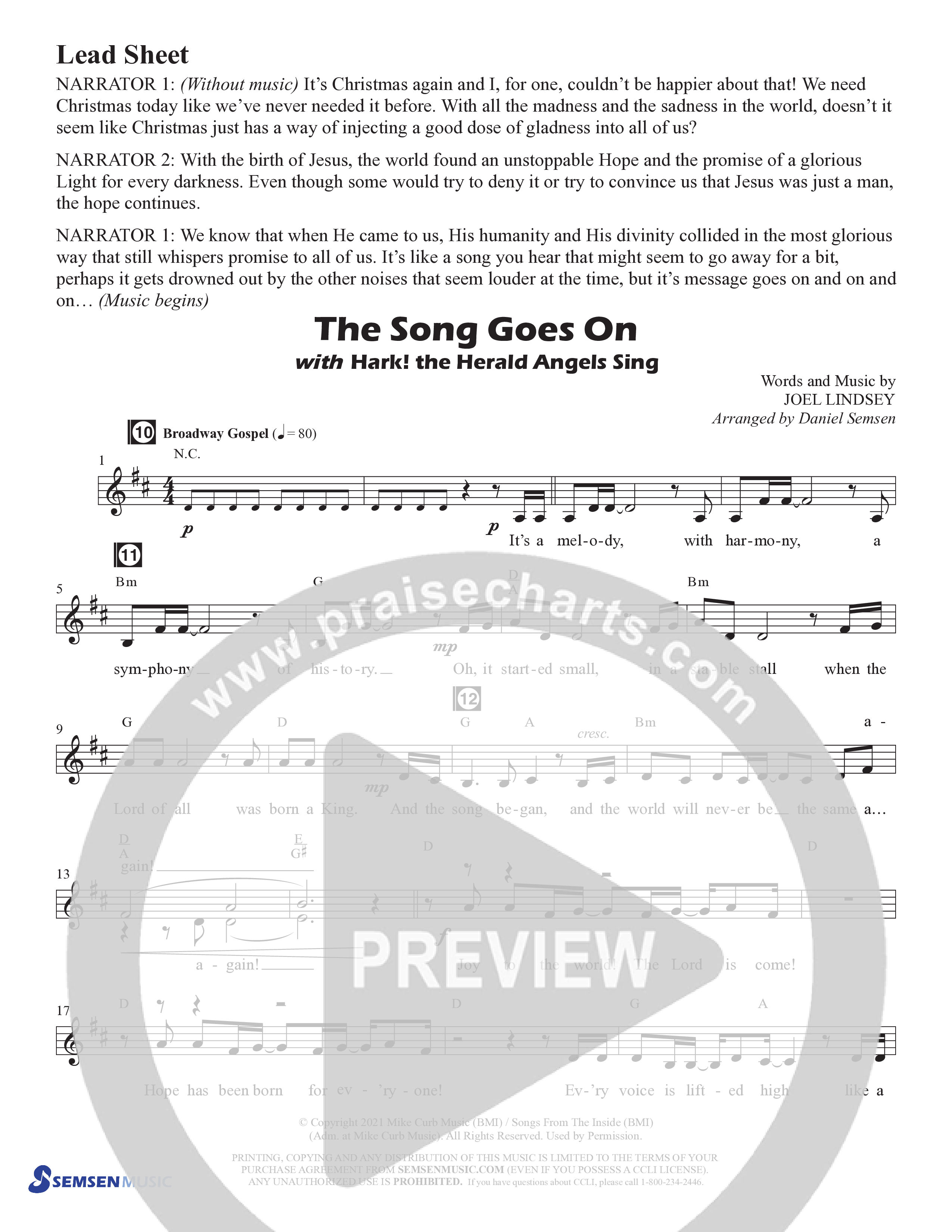 Christmas Is A Child (5 Song Choral Collection) Song 2 (Lead & Chords) (Semsen Music / Arr. Daniel Semsen)