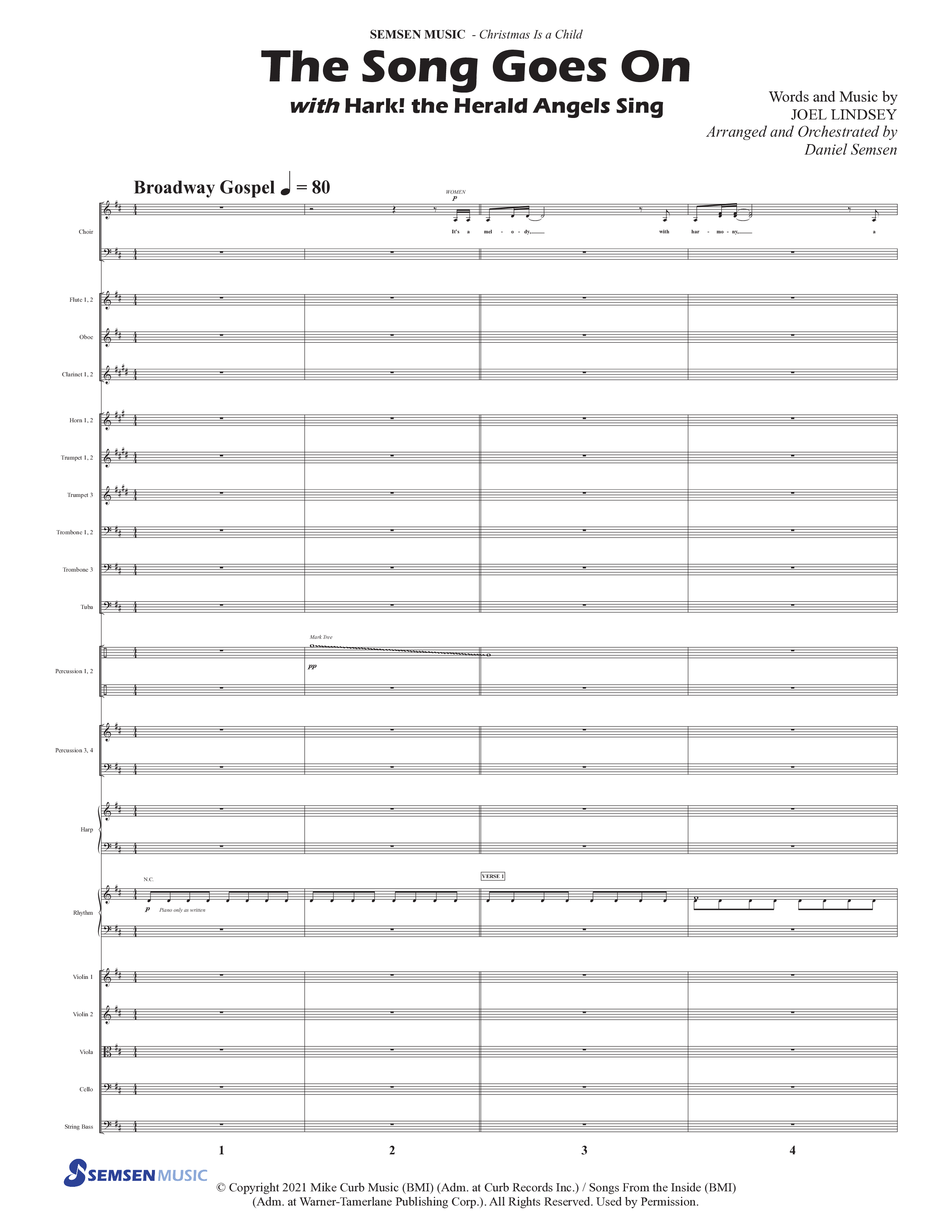 Christmas Is A Child (5 Song Choral Collection) Song 2 (Orchestration) (Semsen Music / Arr. Daniel Semsen)