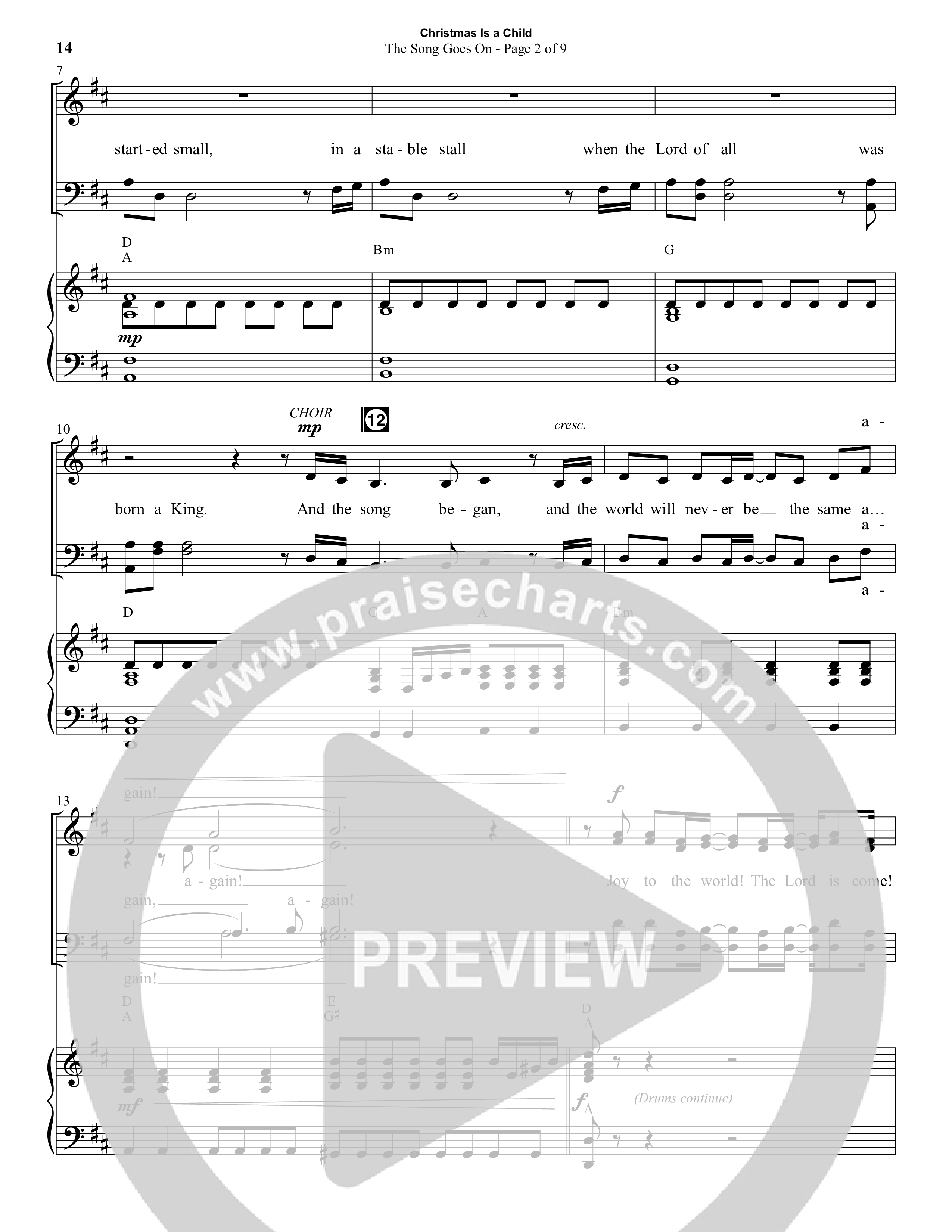 Christmas Is A Child (5 Song Choral Collection) Song 2 (Piano SATB) (Semsen Music / Arr. Daniel Semsen)
