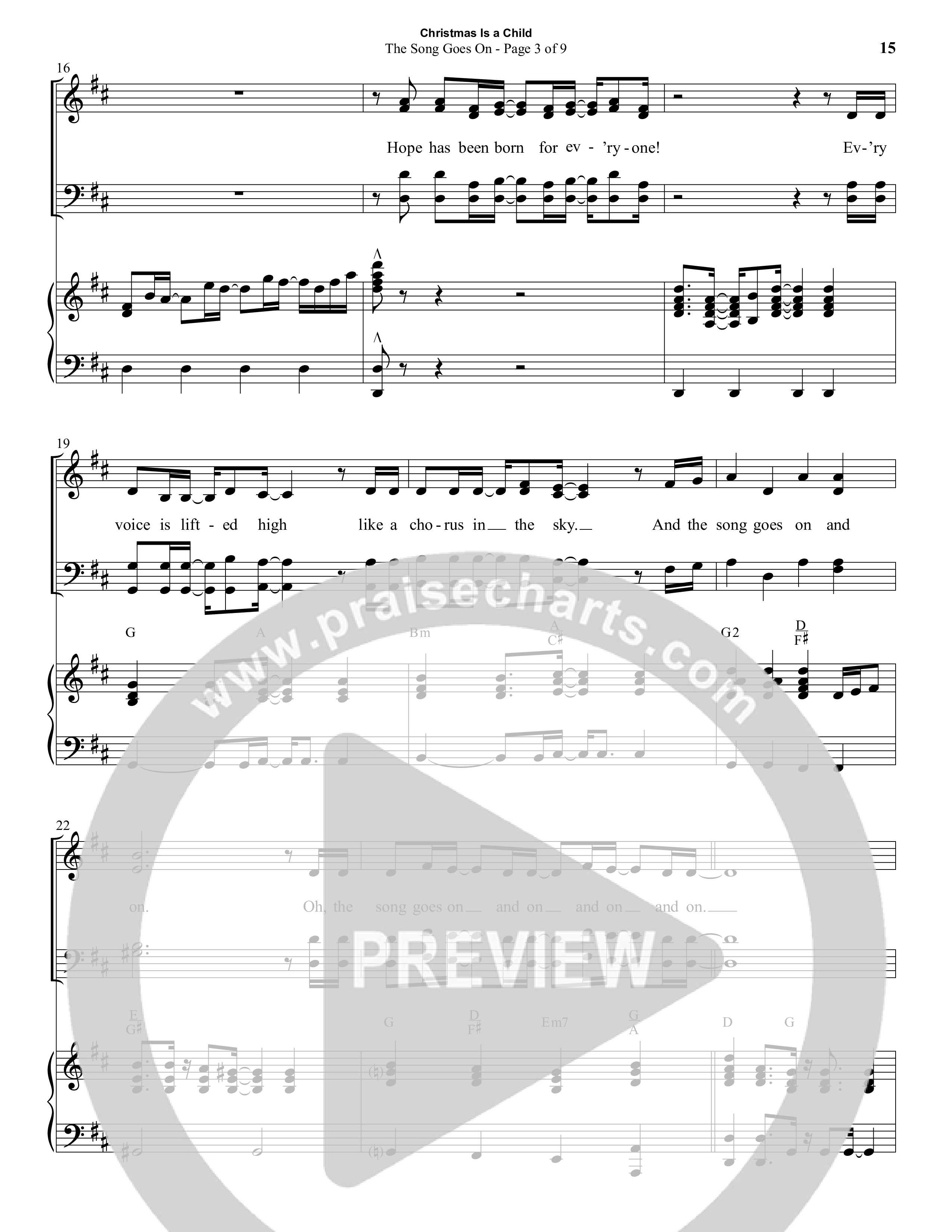 Christmas Is A Child (5 Song Choral Collection) Song 2 (Piano SATB) (Semsen Music / Arr. Daniel Semsen)